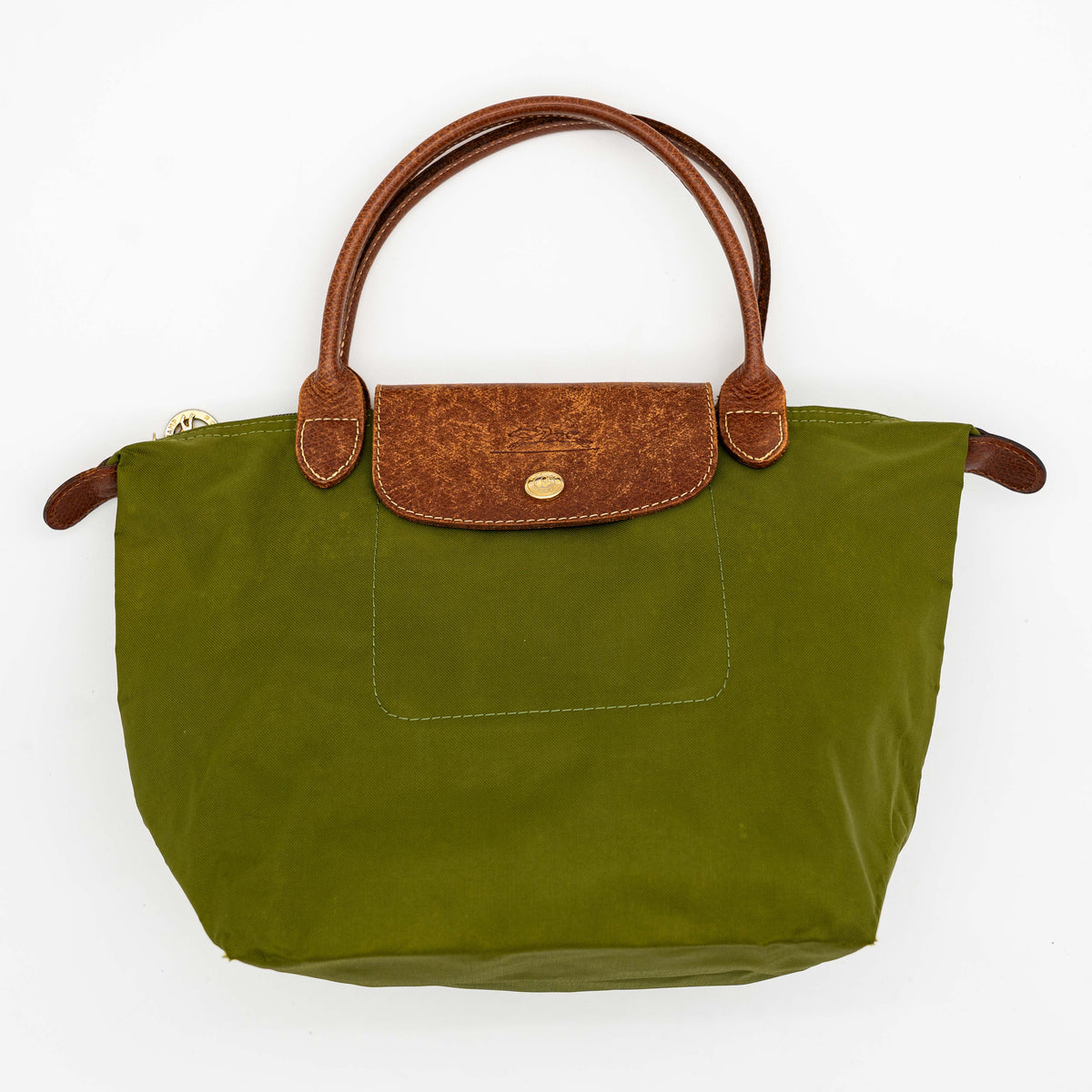 Longchamp Le Pliage Original Handbag Green/Brown