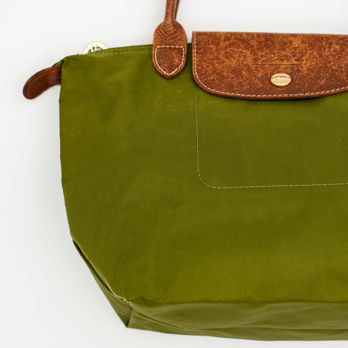 Longchamp Le Pliage Original Handbag Green/Brown