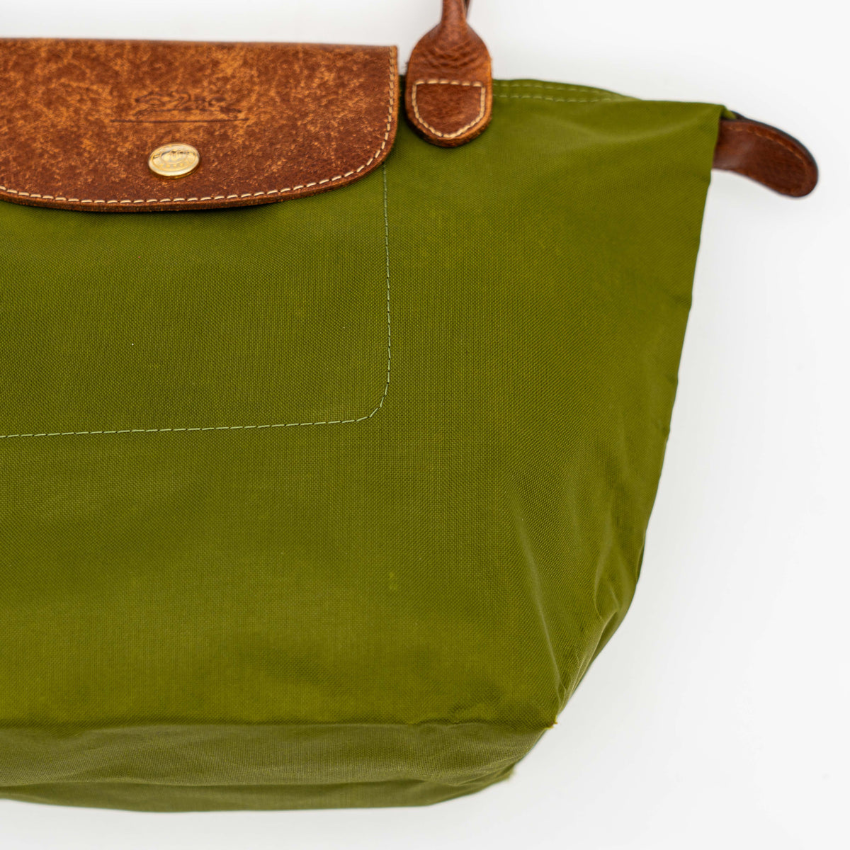 Longchamp Le Pliage Original Handbag Green/Brown