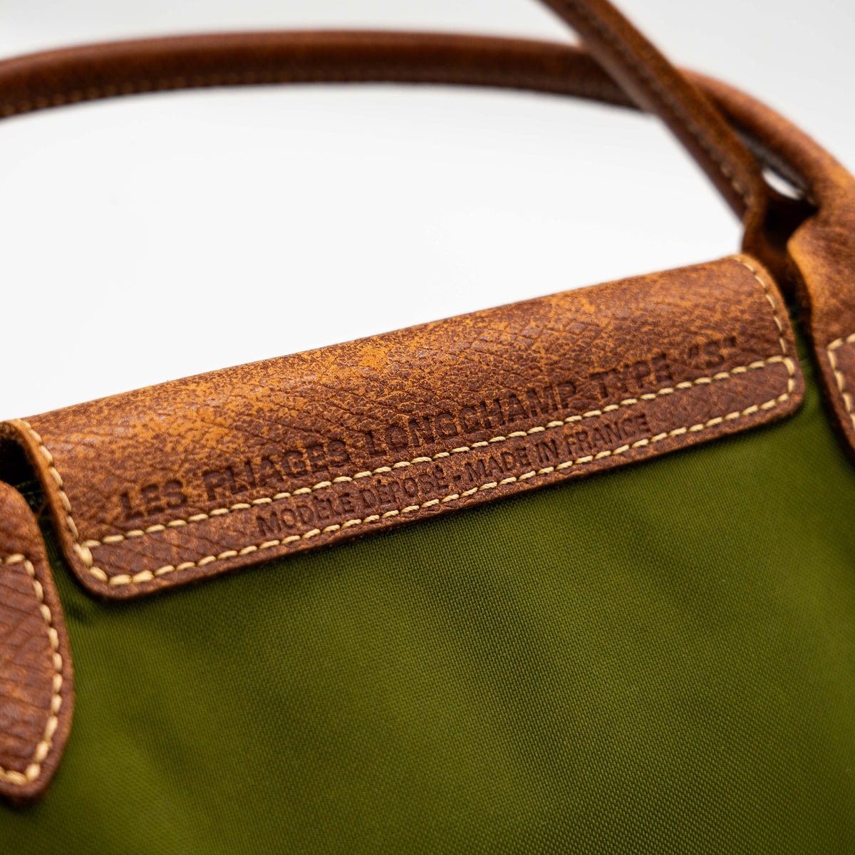 Longchamp Le Pliage Original Handbag Green/Brown