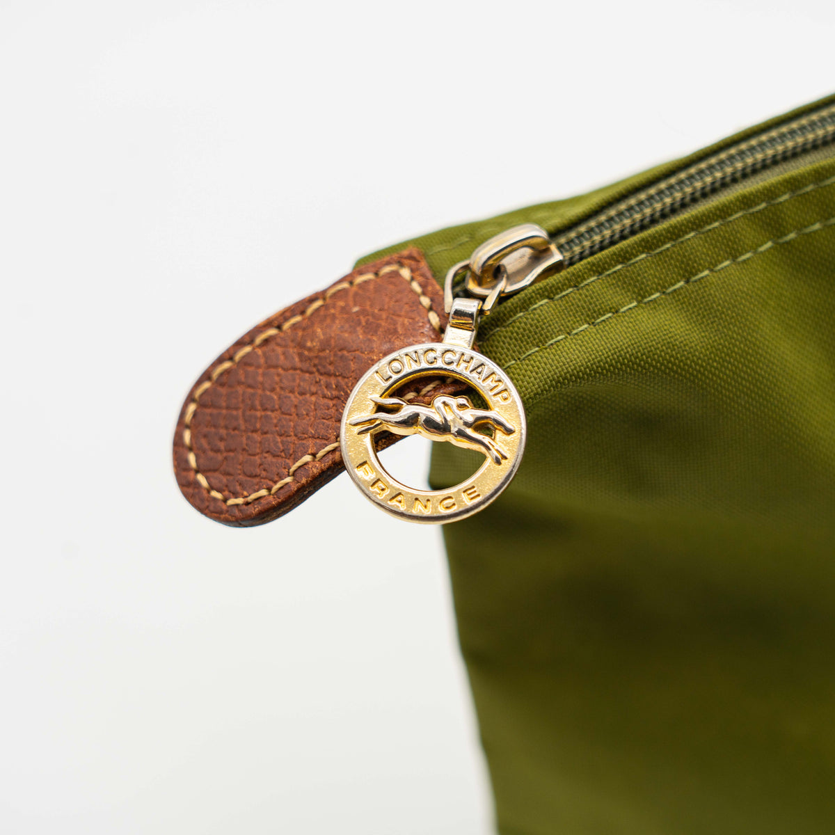 Longchamp Le Pliage Original Handbag Green/Brown