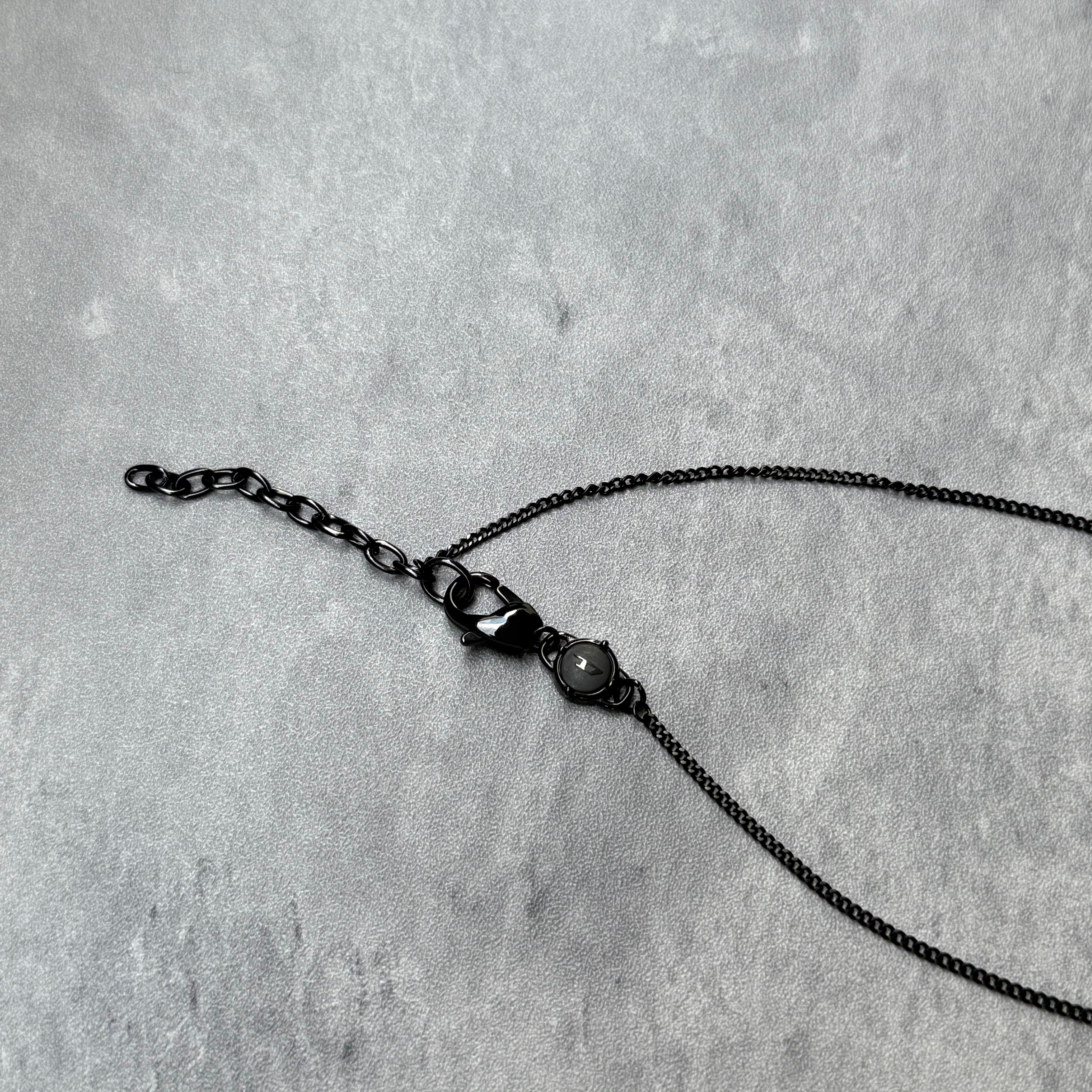 Diesel logo necklace DX1362060 with adjustable chain and clasp