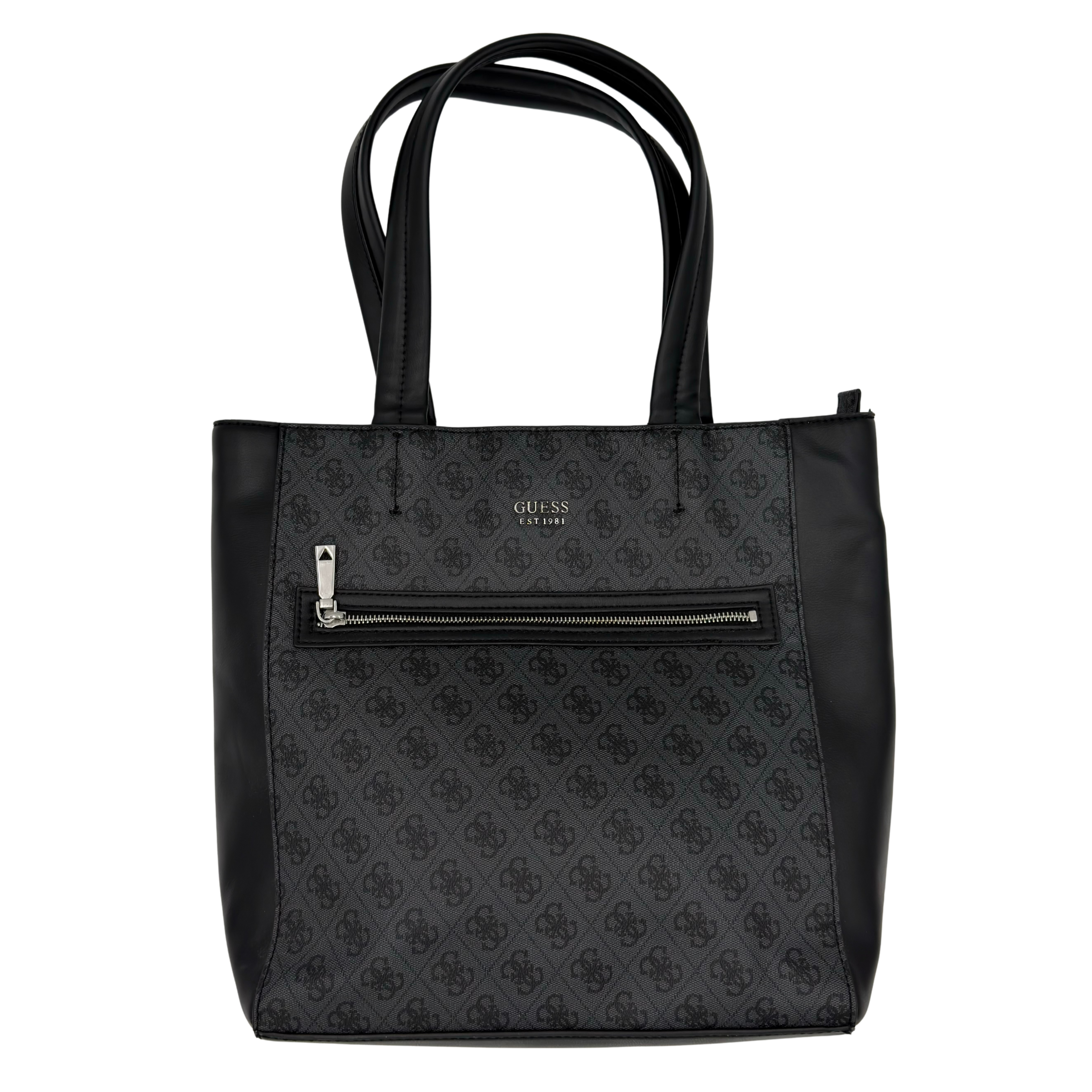 Guess Monogram Tote Bag Black