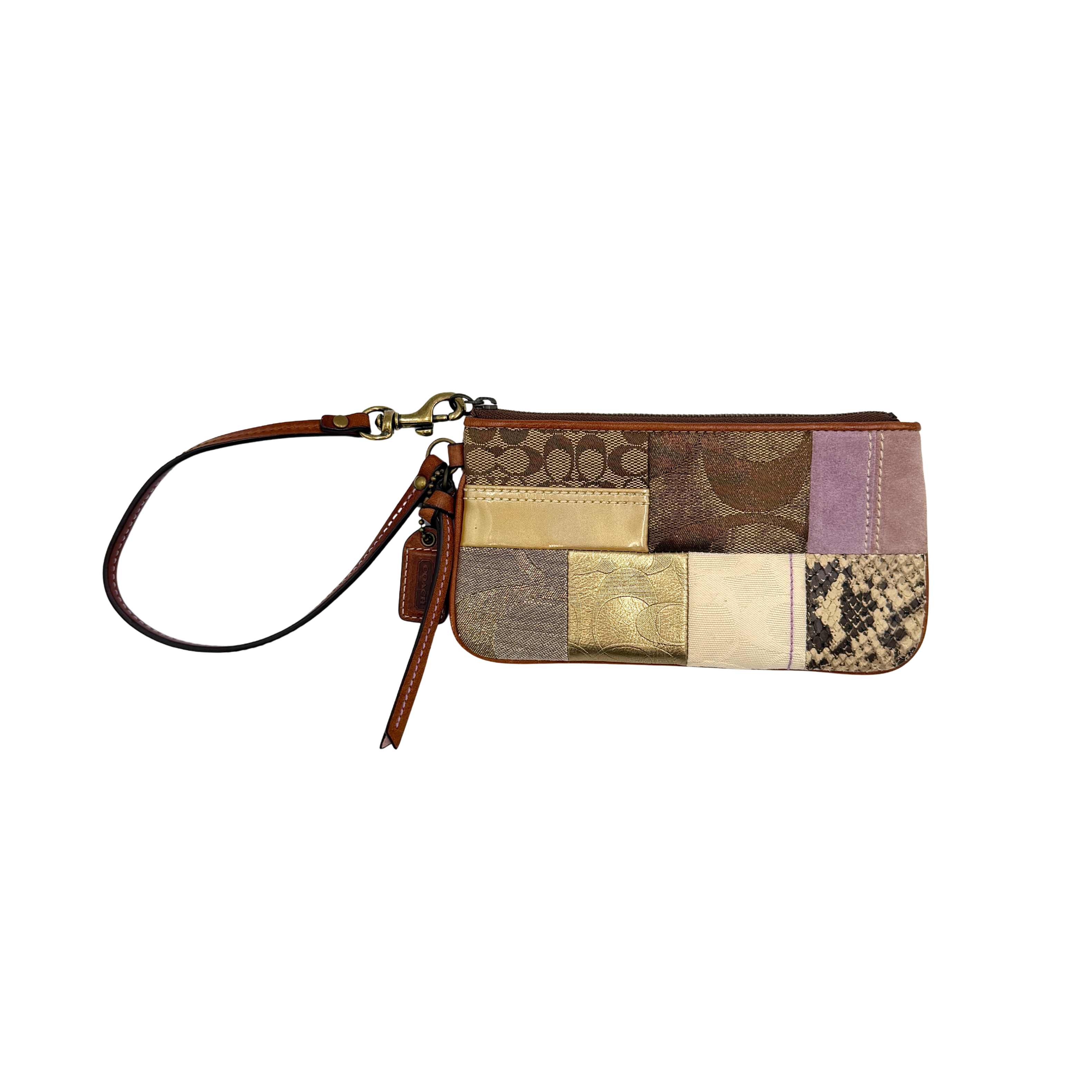 Coach Y2K Patchwork Wristlet Multicolor