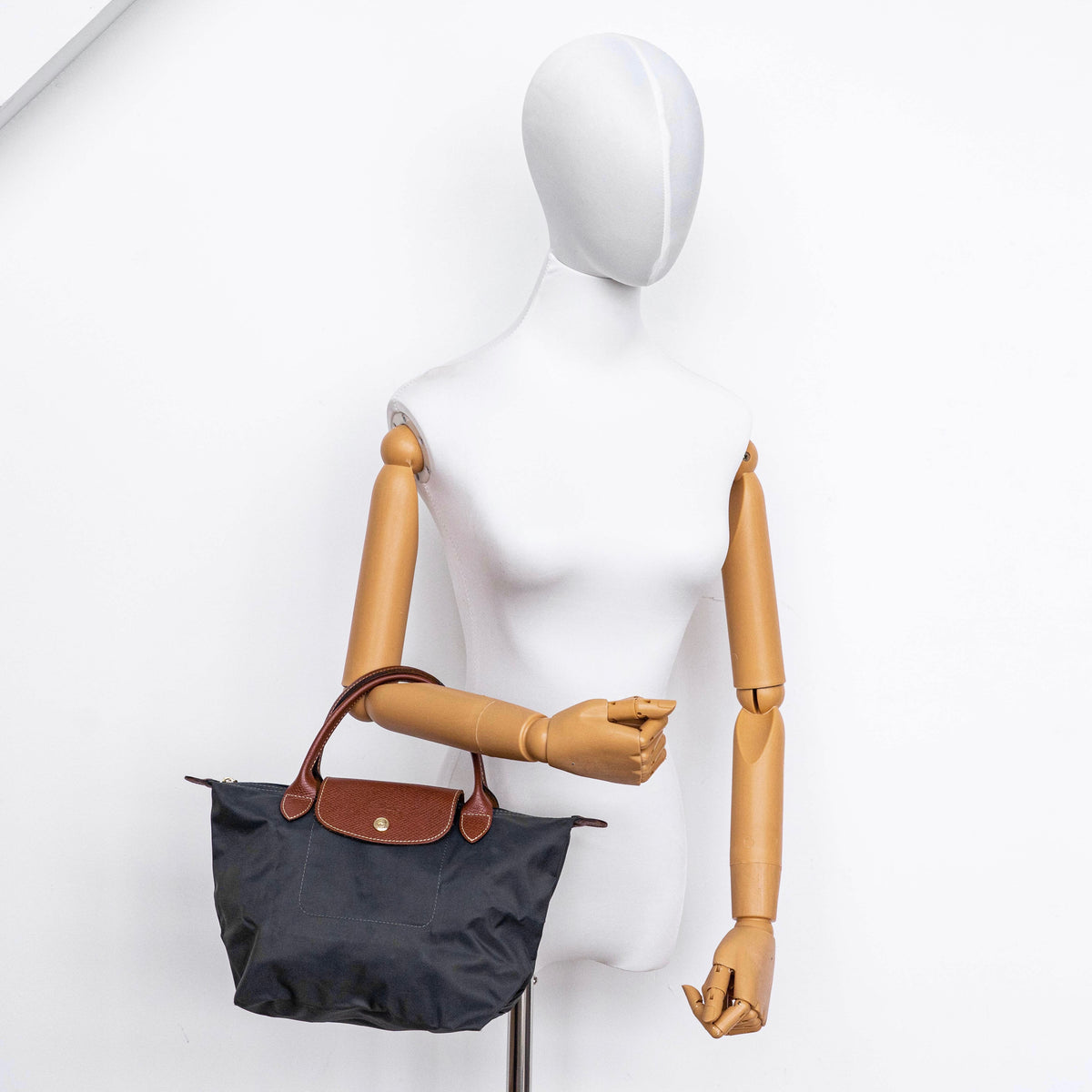Longchamp Le Pliage Original Handbag Black/Brown