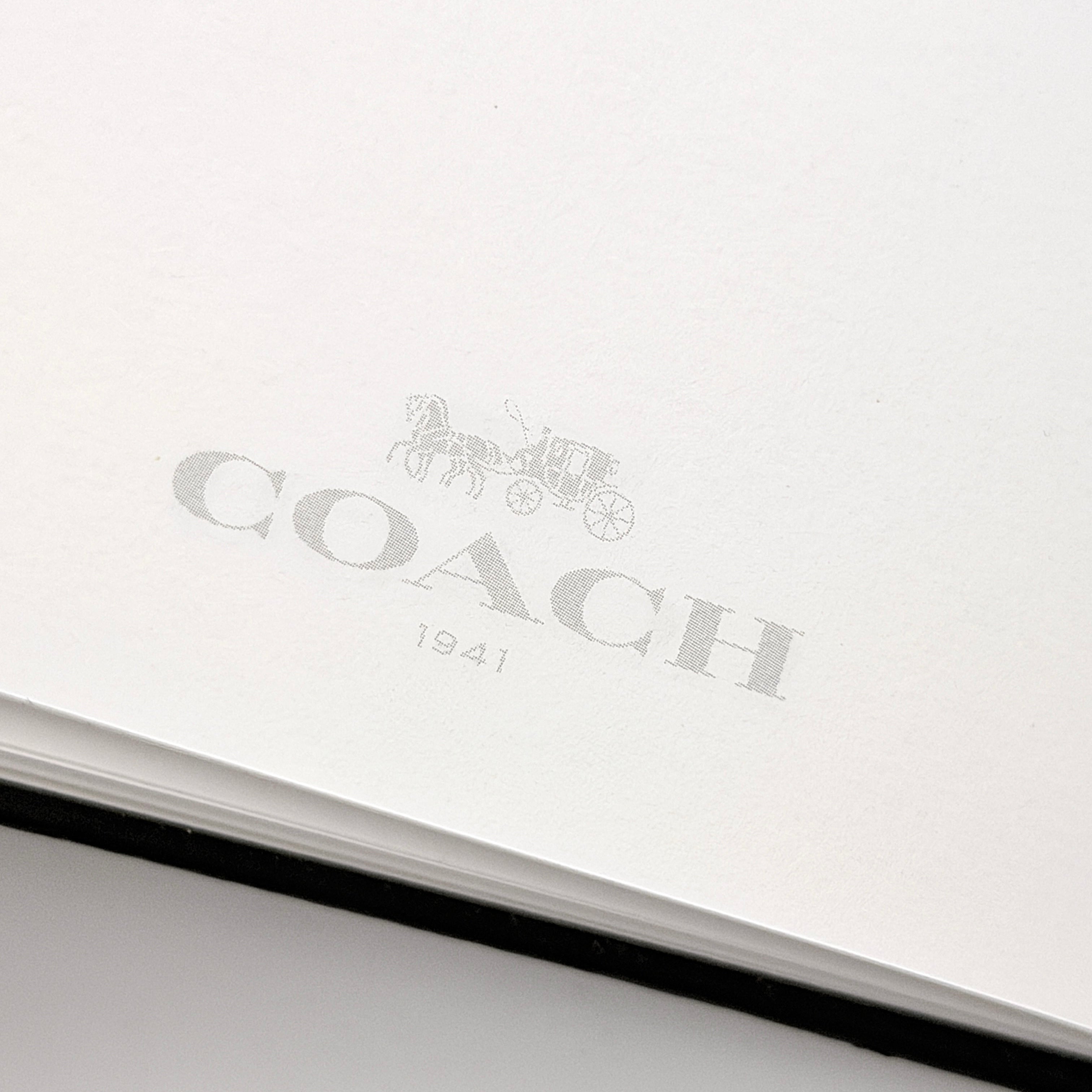 Coach 1941 Hardcover Notebook Black