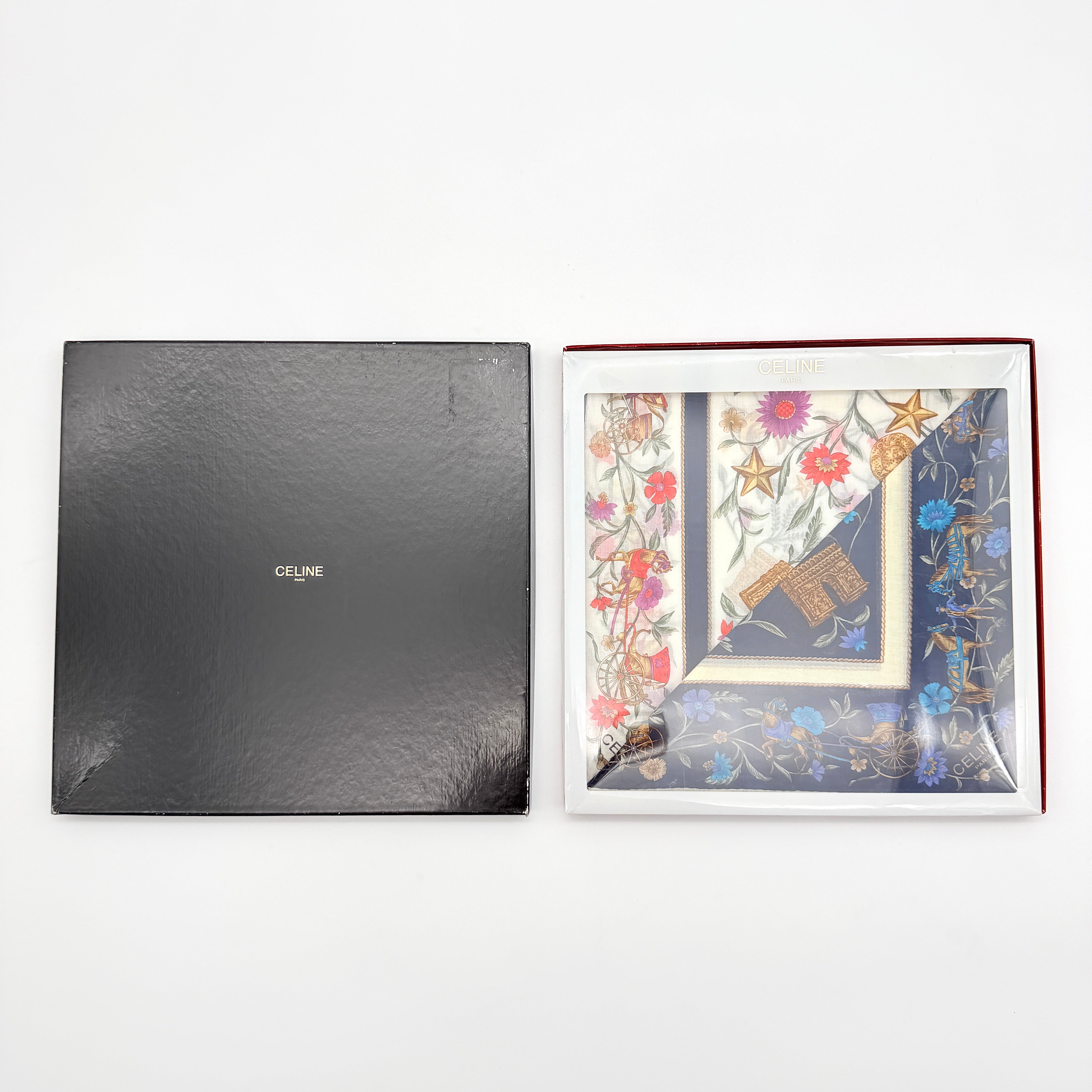 Celine Floral Cotton Bandana Handkerchief Set Multi (2)