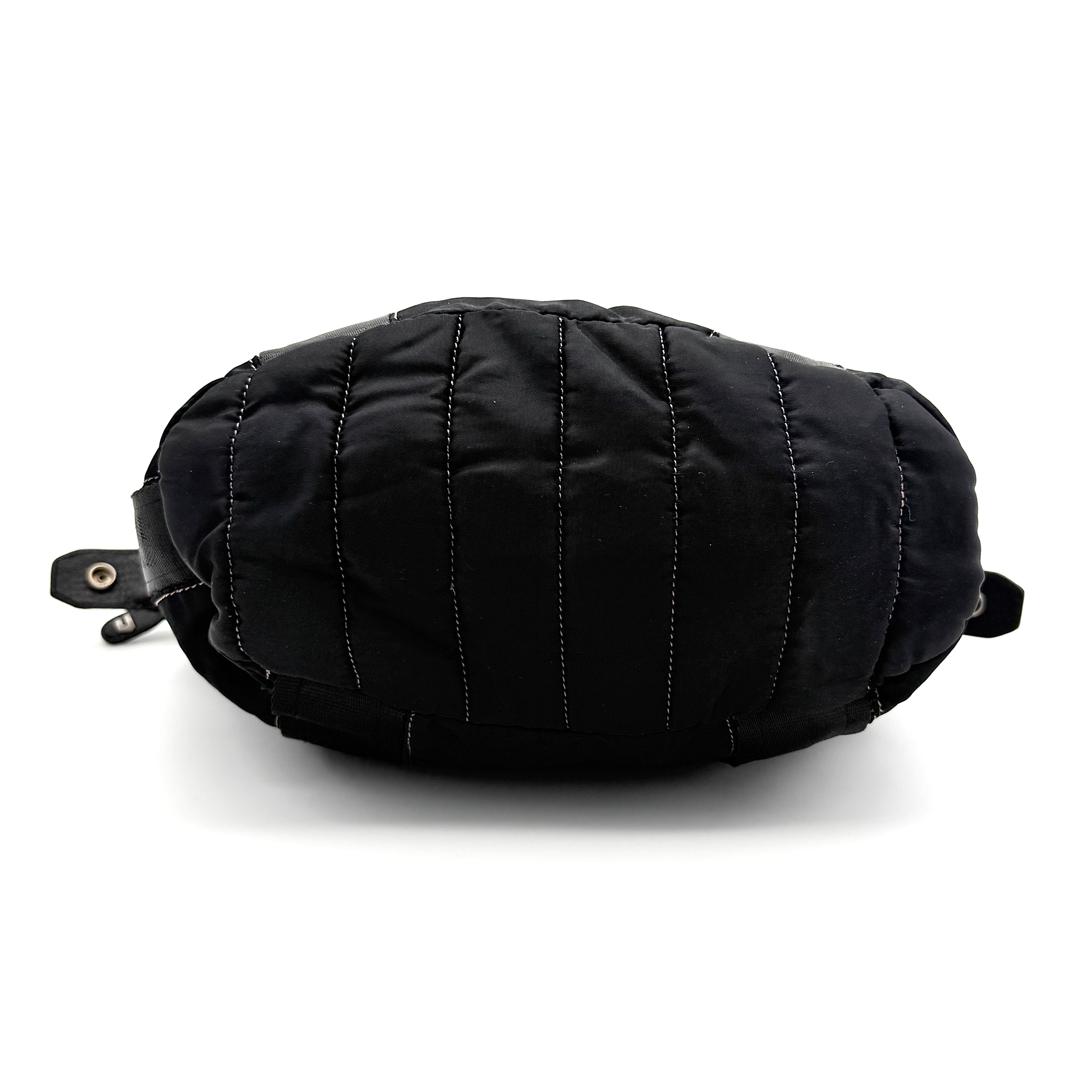 Diesel Y2K Nylon Shoulder Bag Black