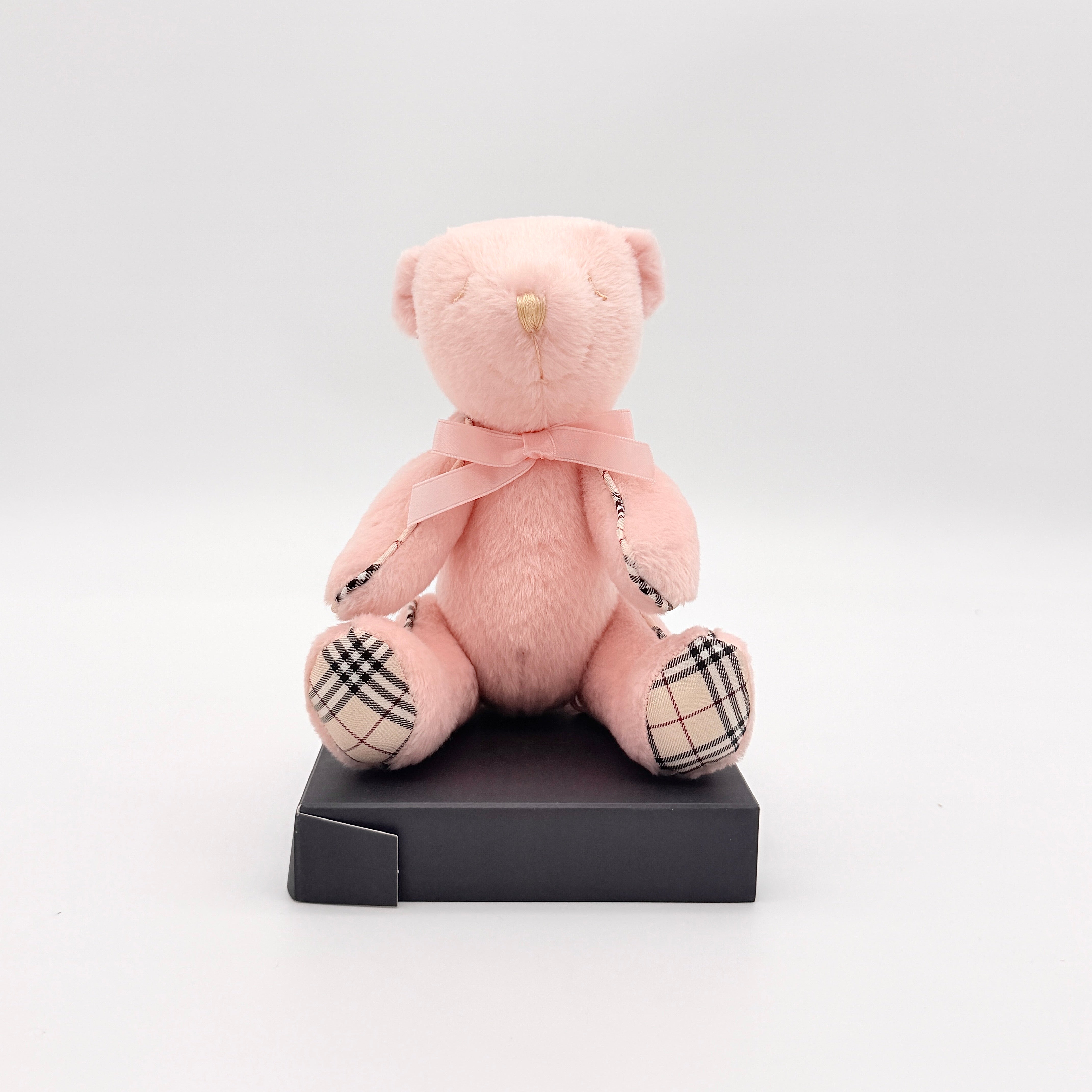 Burberry Teddy Bear Plush Set Pink (With Nova Check Scarf)