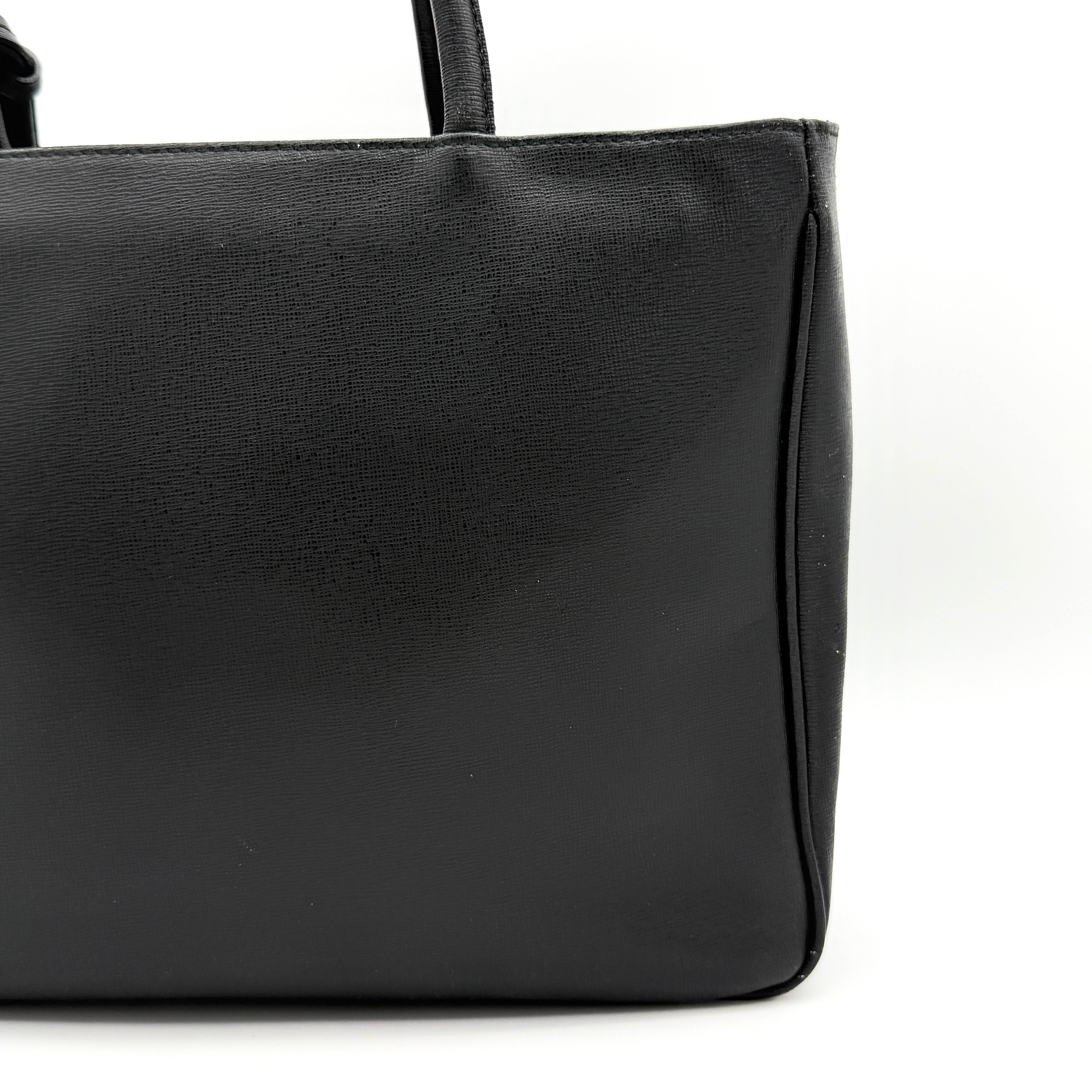 Furla Leather Tote Bag Black