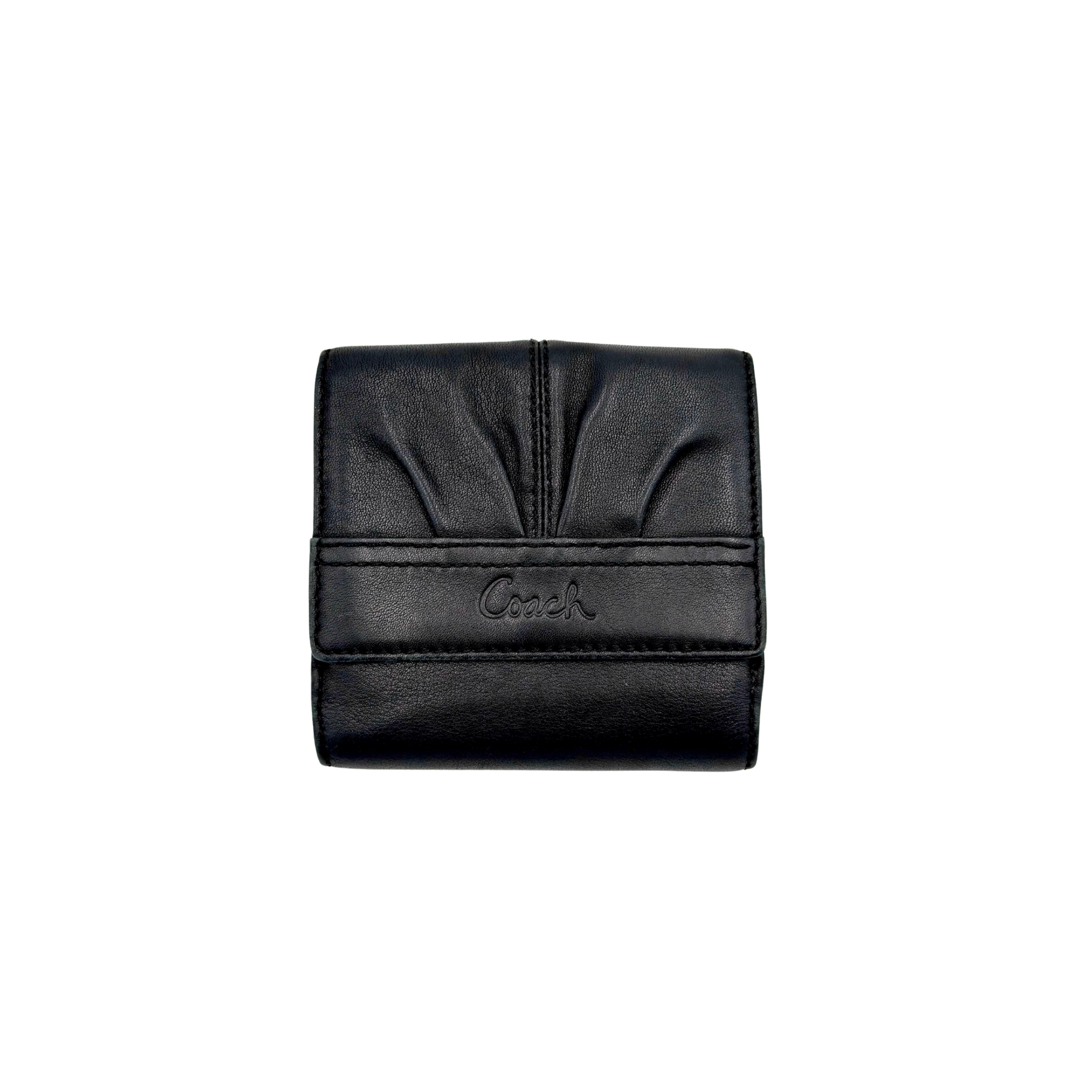 Coach Signature Soho Black Leather Wallet