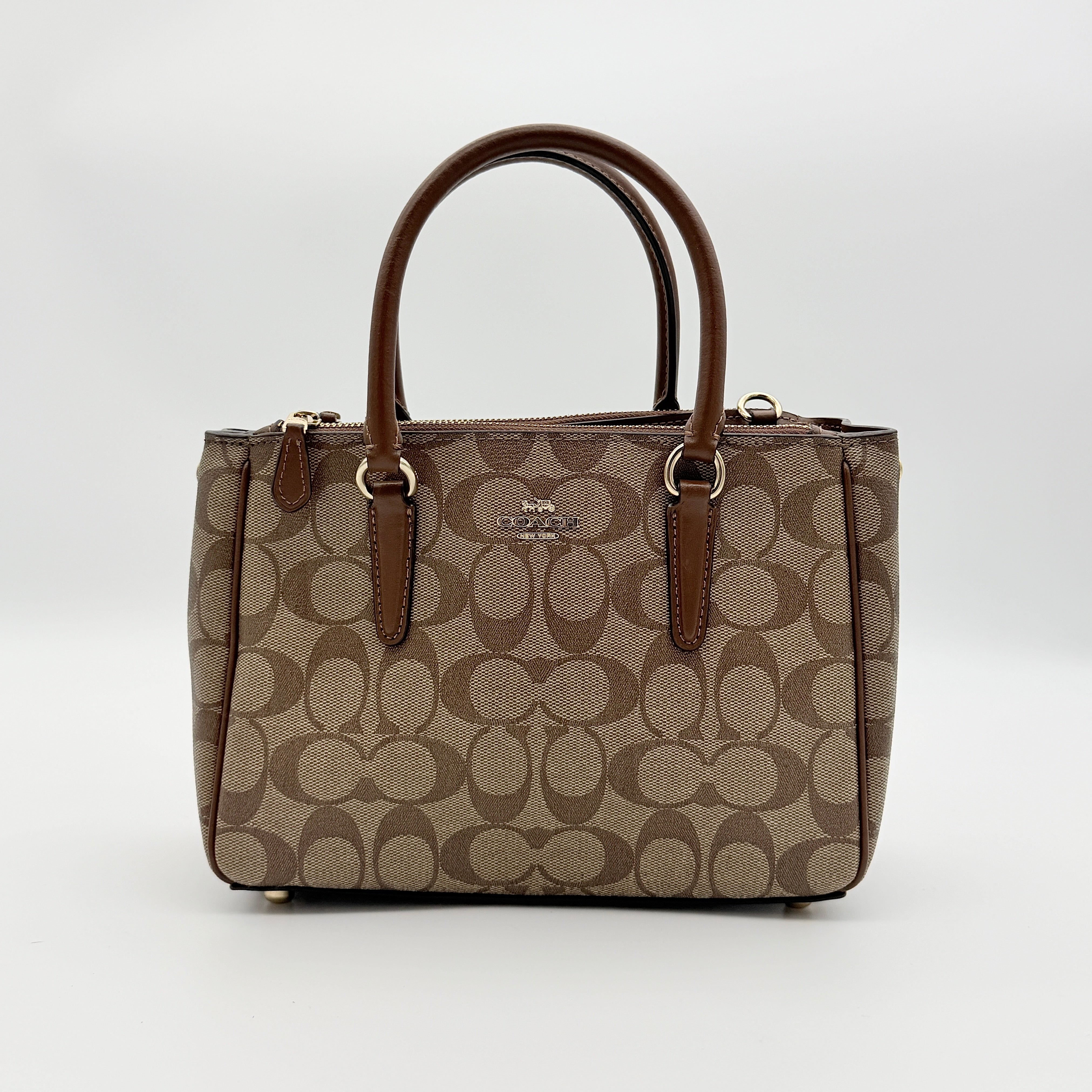 Coach 2Way Christie Carryall Handbag Beige/Brown