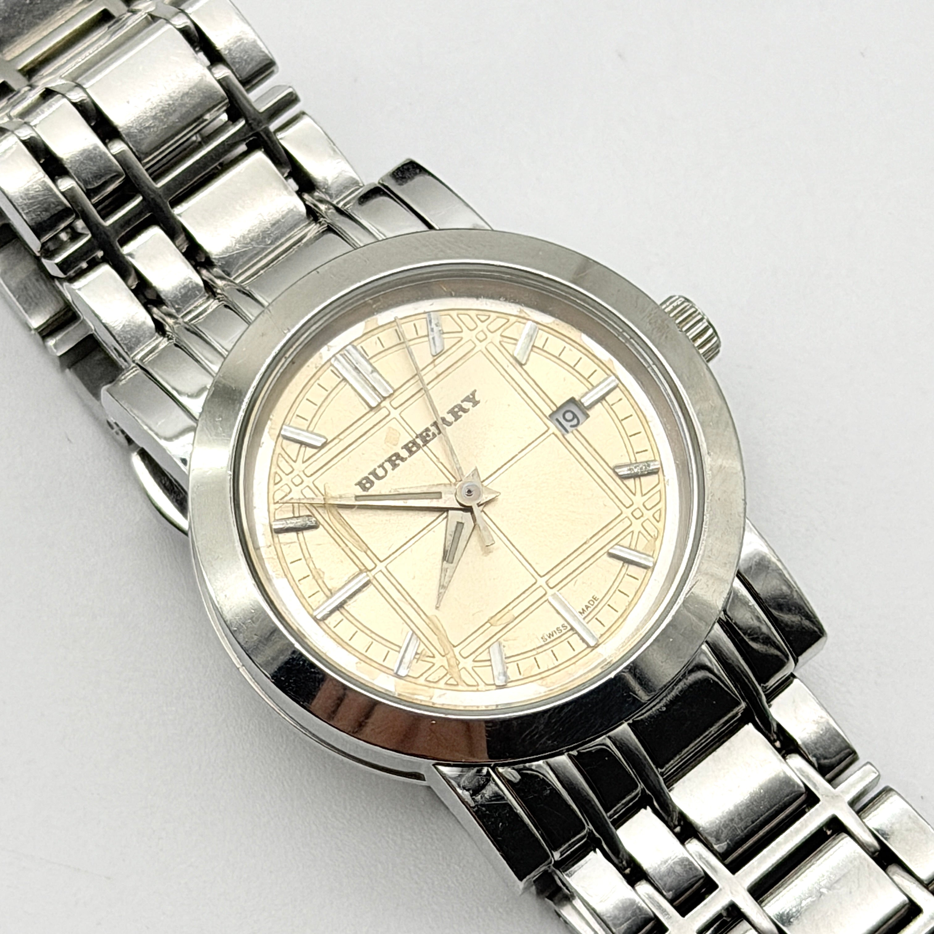 Burberry Heritage BU1353 Champagne Dial Stainless Steel Watch