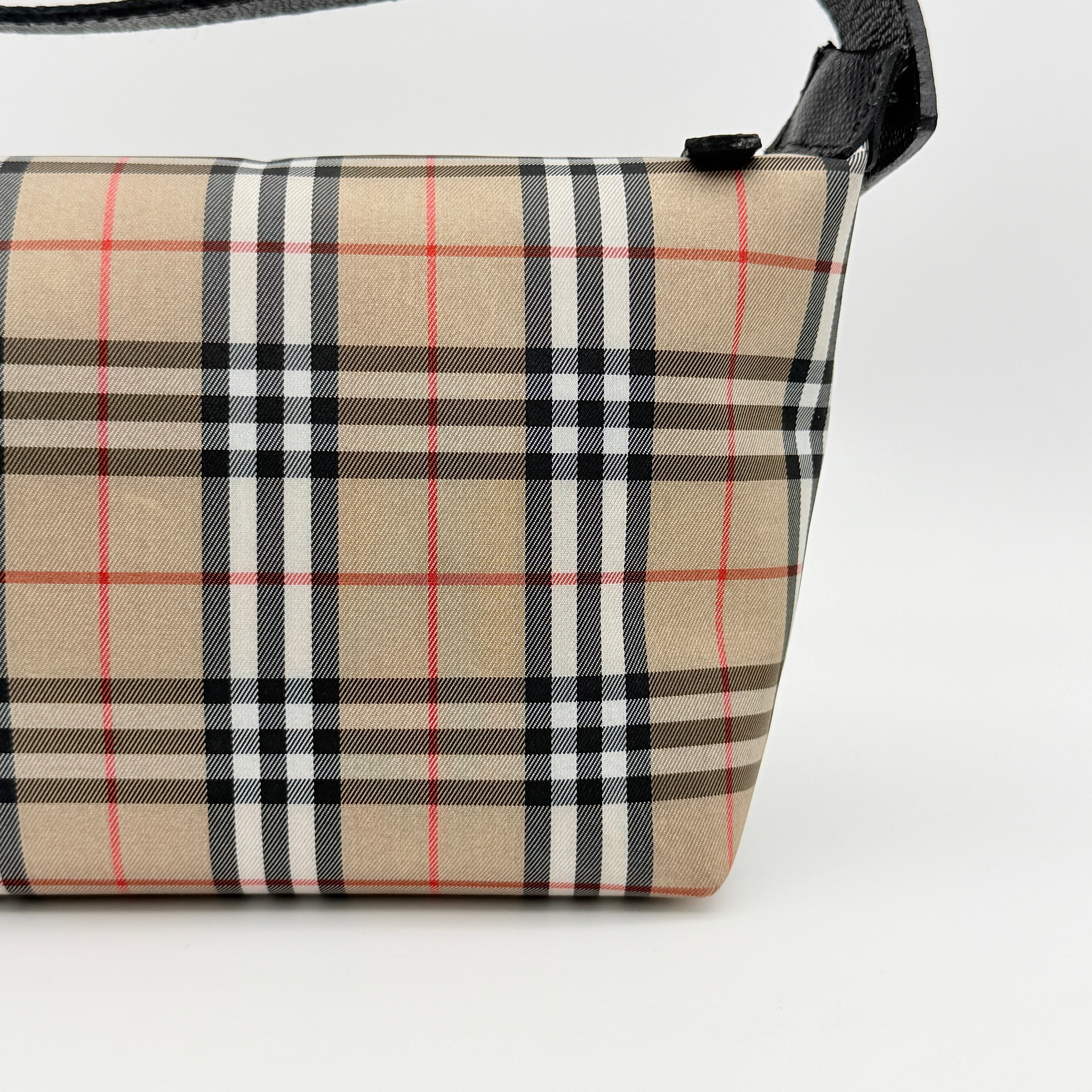 Burberry London Nova Check Mini Hobo Shoulder Bag Beige
