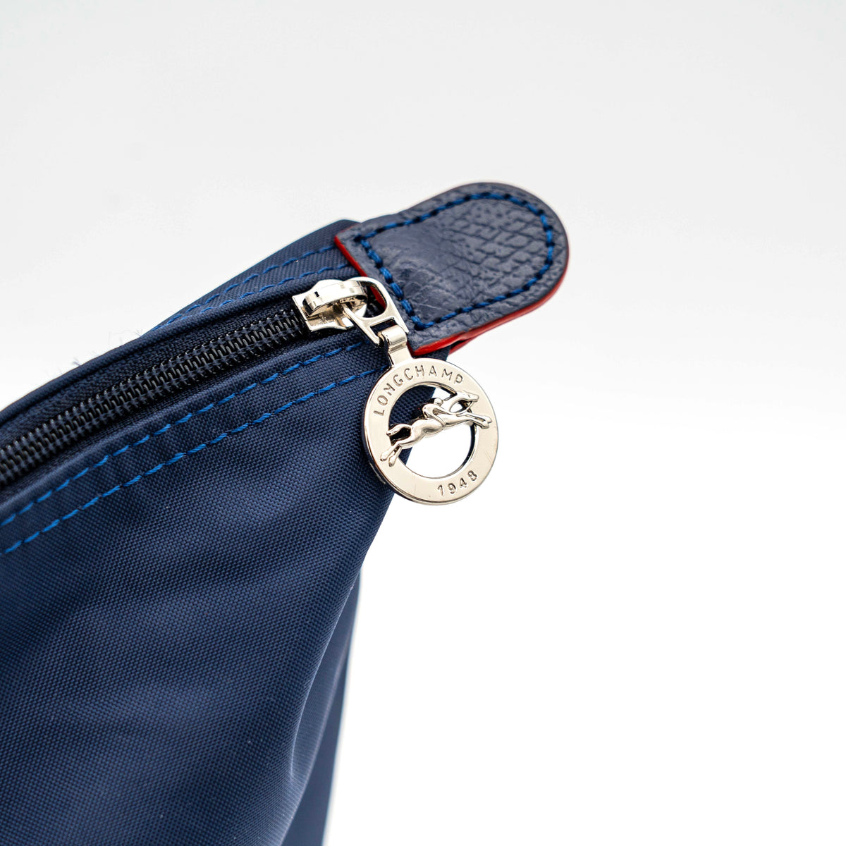 Longchamp Le Pliage Club Tote Bab Navy Blue/Red