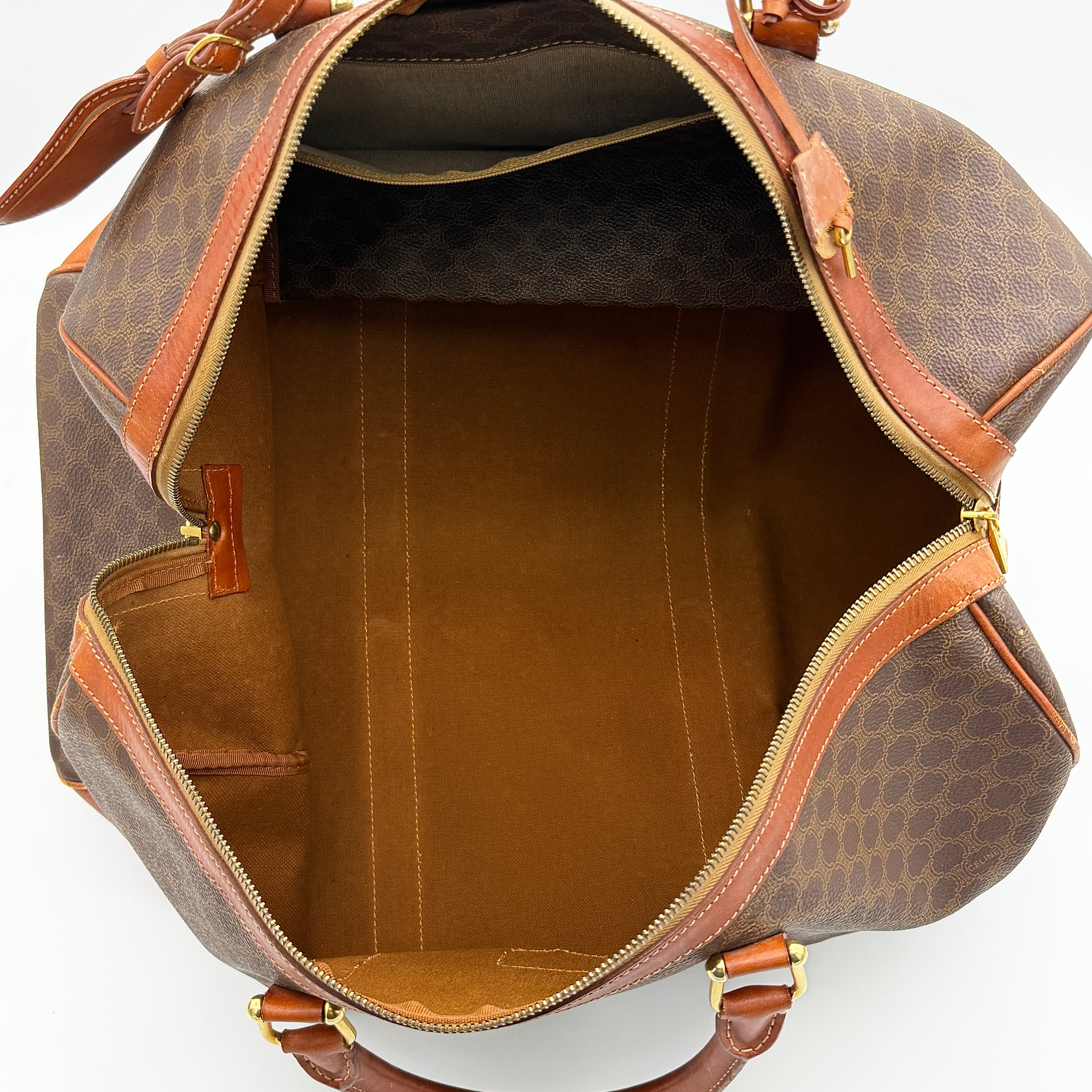 Celine Macadam Triomphe Duffle Bag Brown