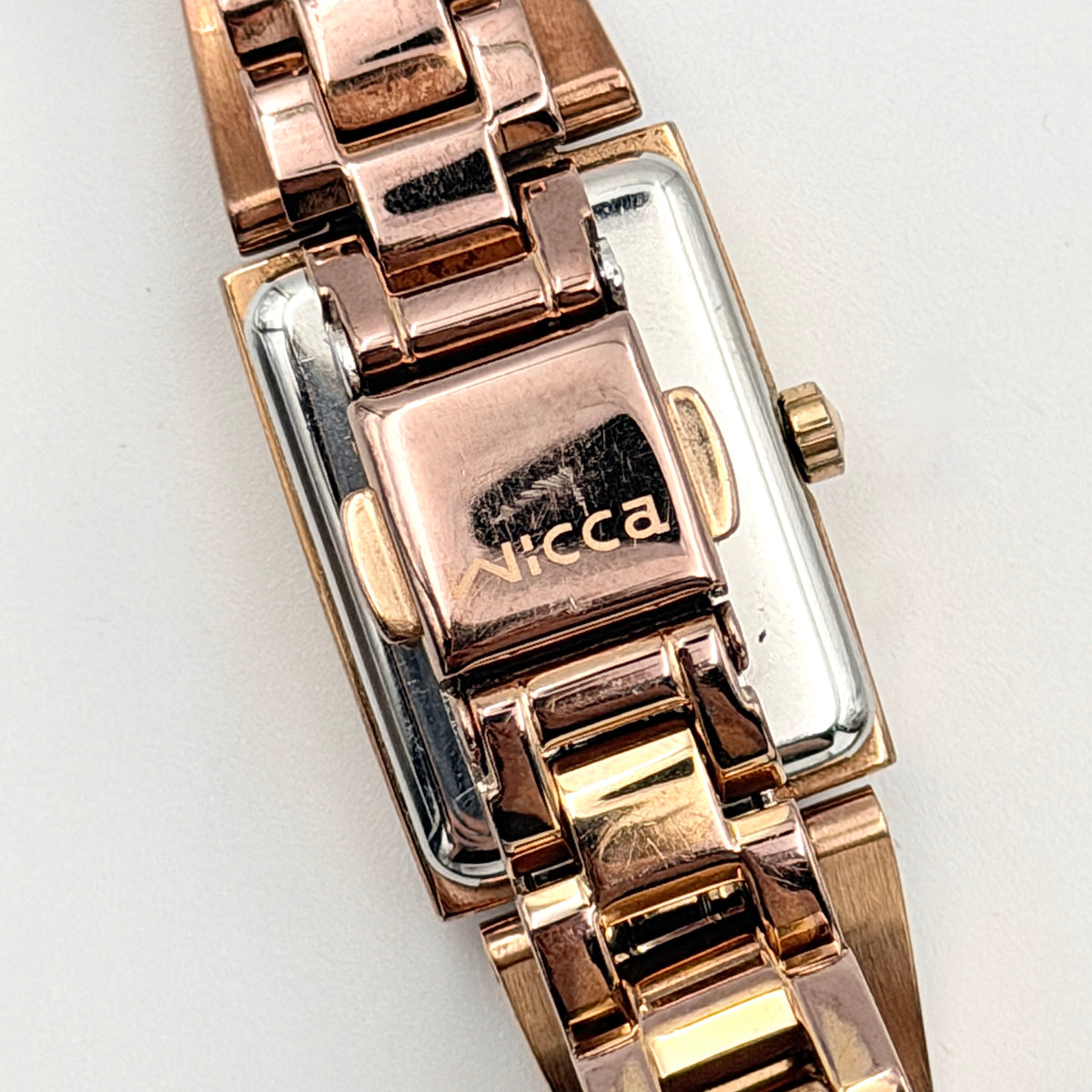 Citizen Wicca Eco-Drive B035-S051843 Tank Watch Rose Gold