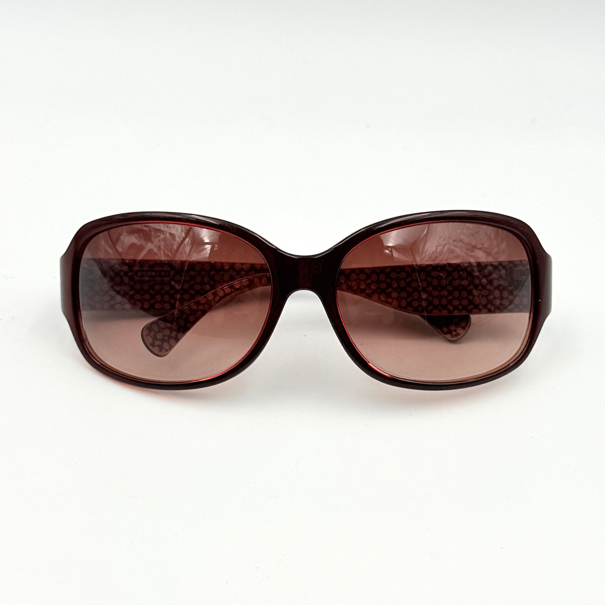 Coach Marlow (S787A) Crystal Floral Sunglasses Burgundy