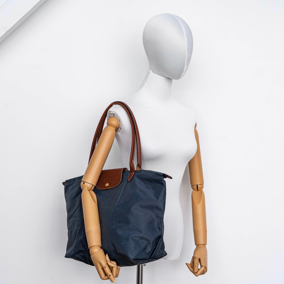 Longchamp Le Pliage Original Tote Bag Grey/Brown