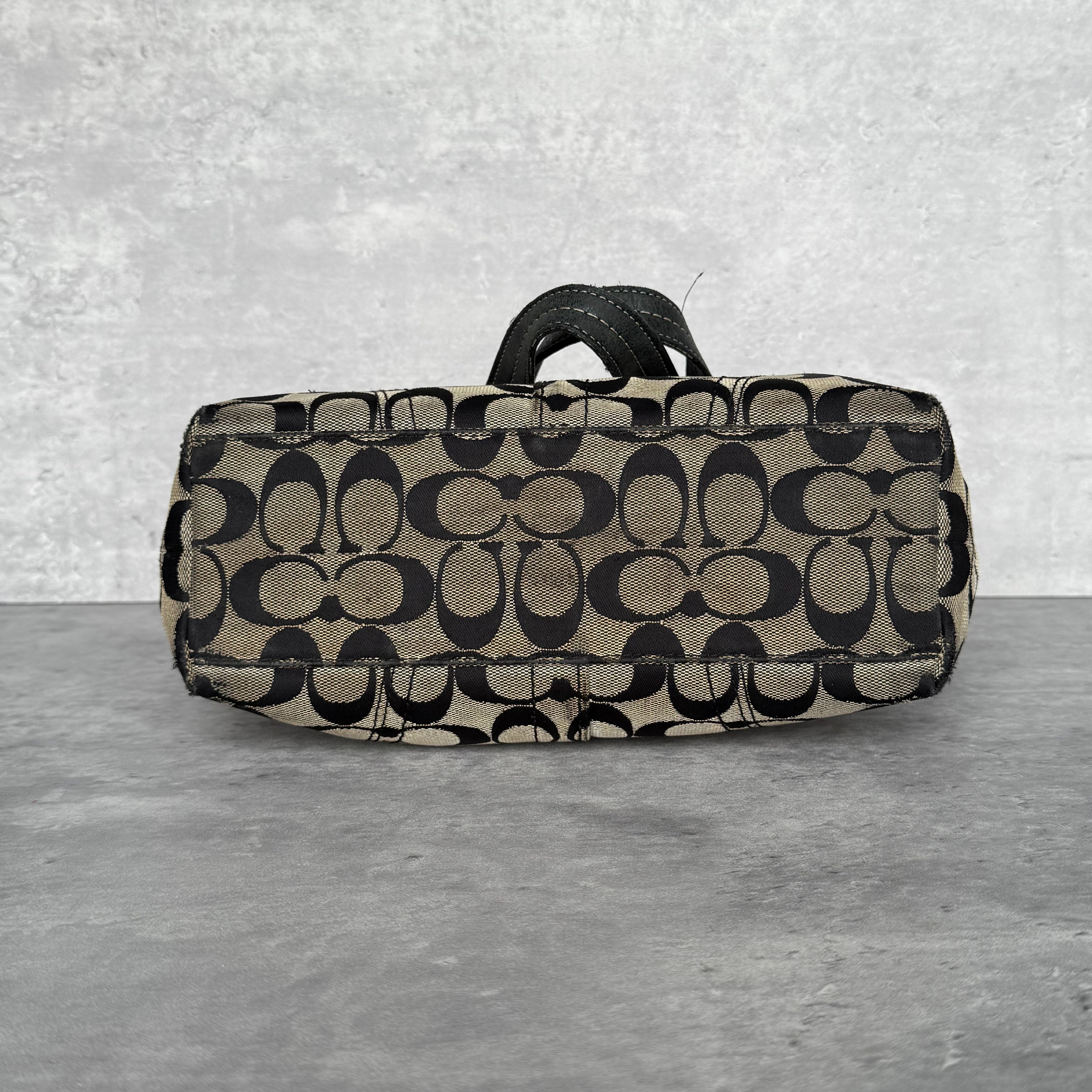 Coach Signature Hamptons Tote Bag Grey/Black