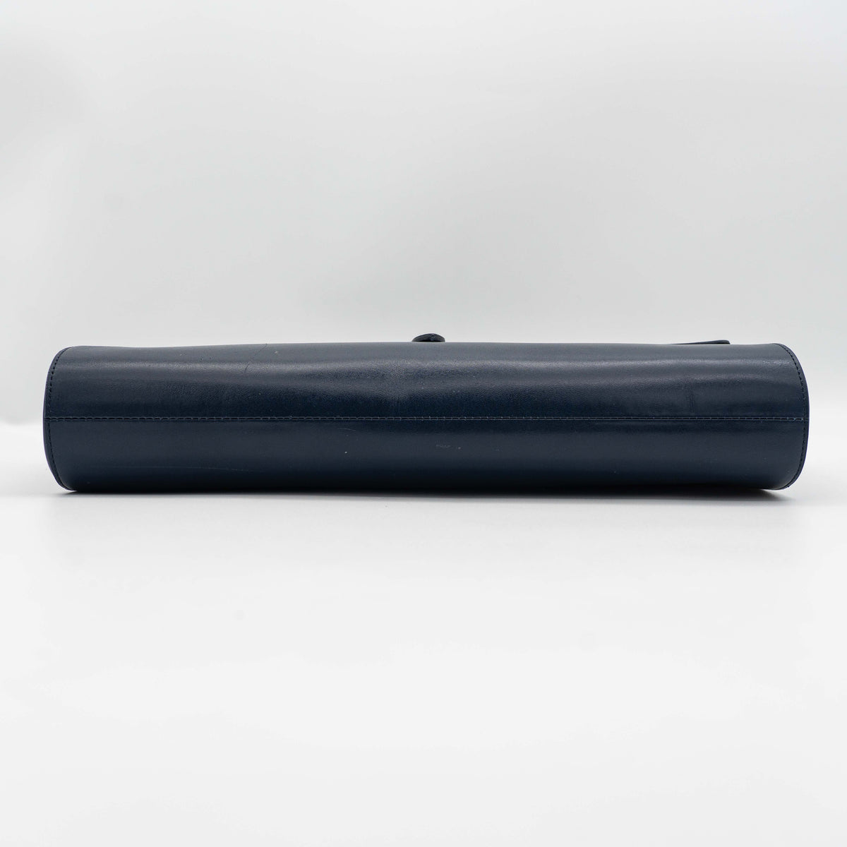 Samantha Thavasa LAPLUME Leather Clutch Bag Navy Blue