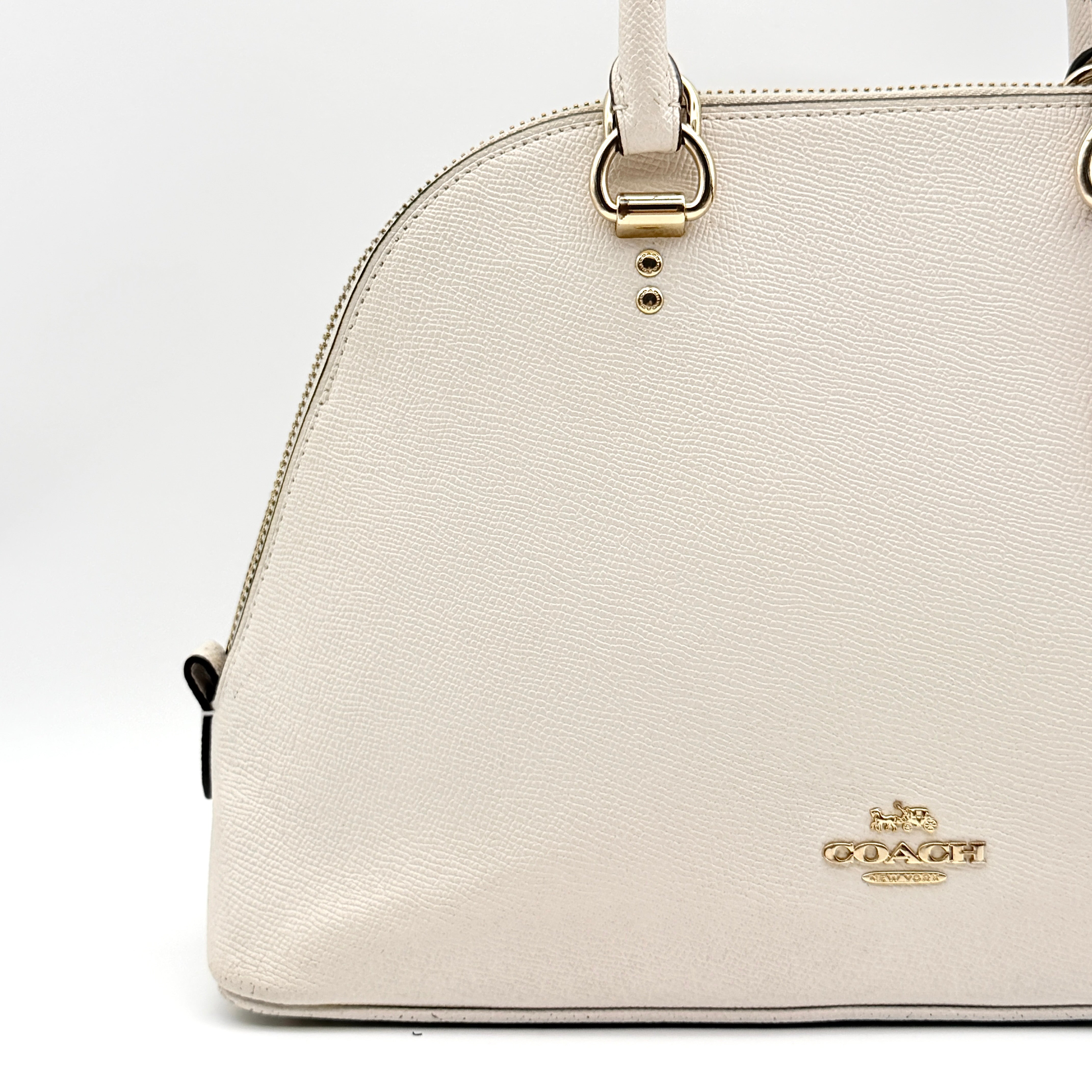 Coach Katy Satchel Handbag Ivory