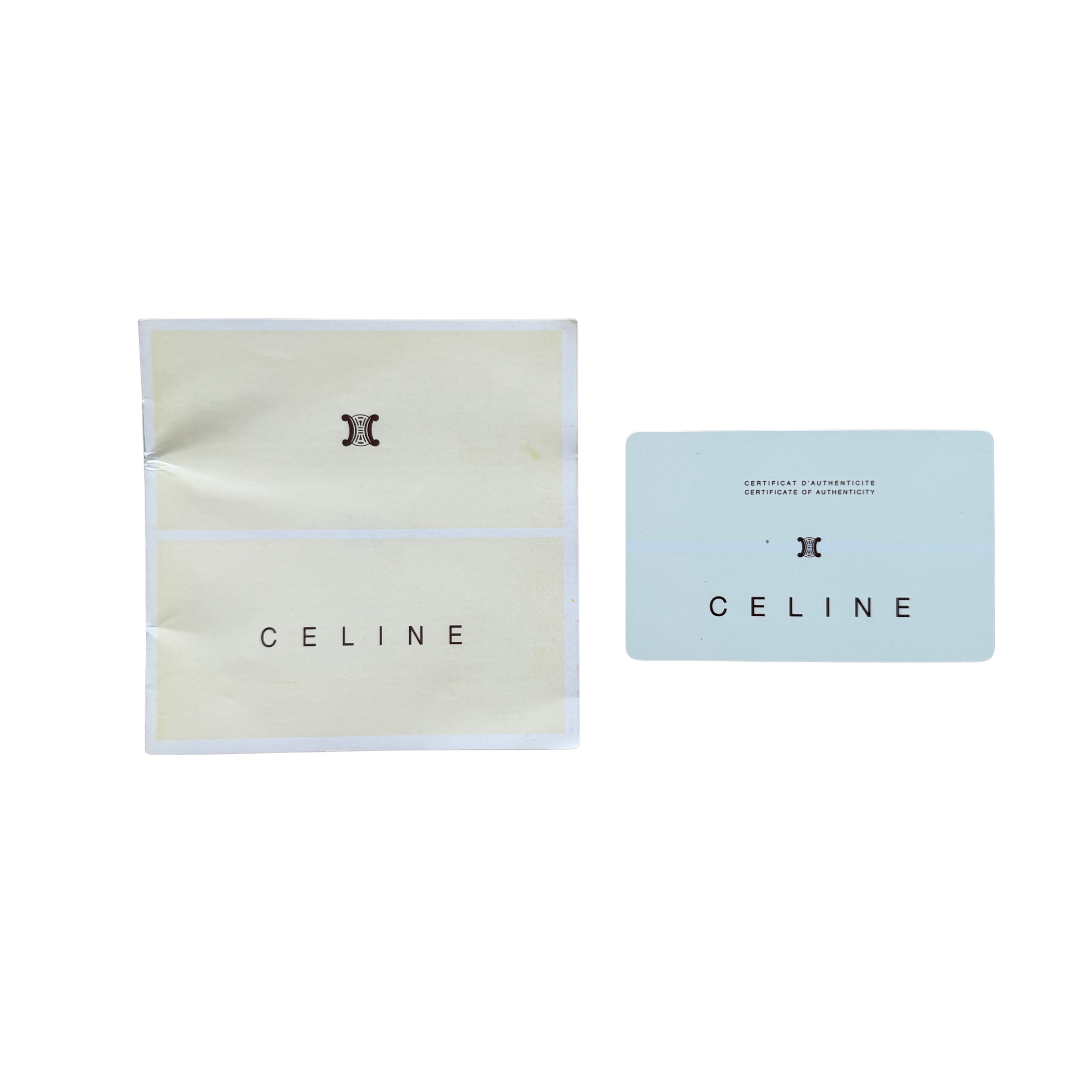 Celine 2Way Leather Shoulder Bag White