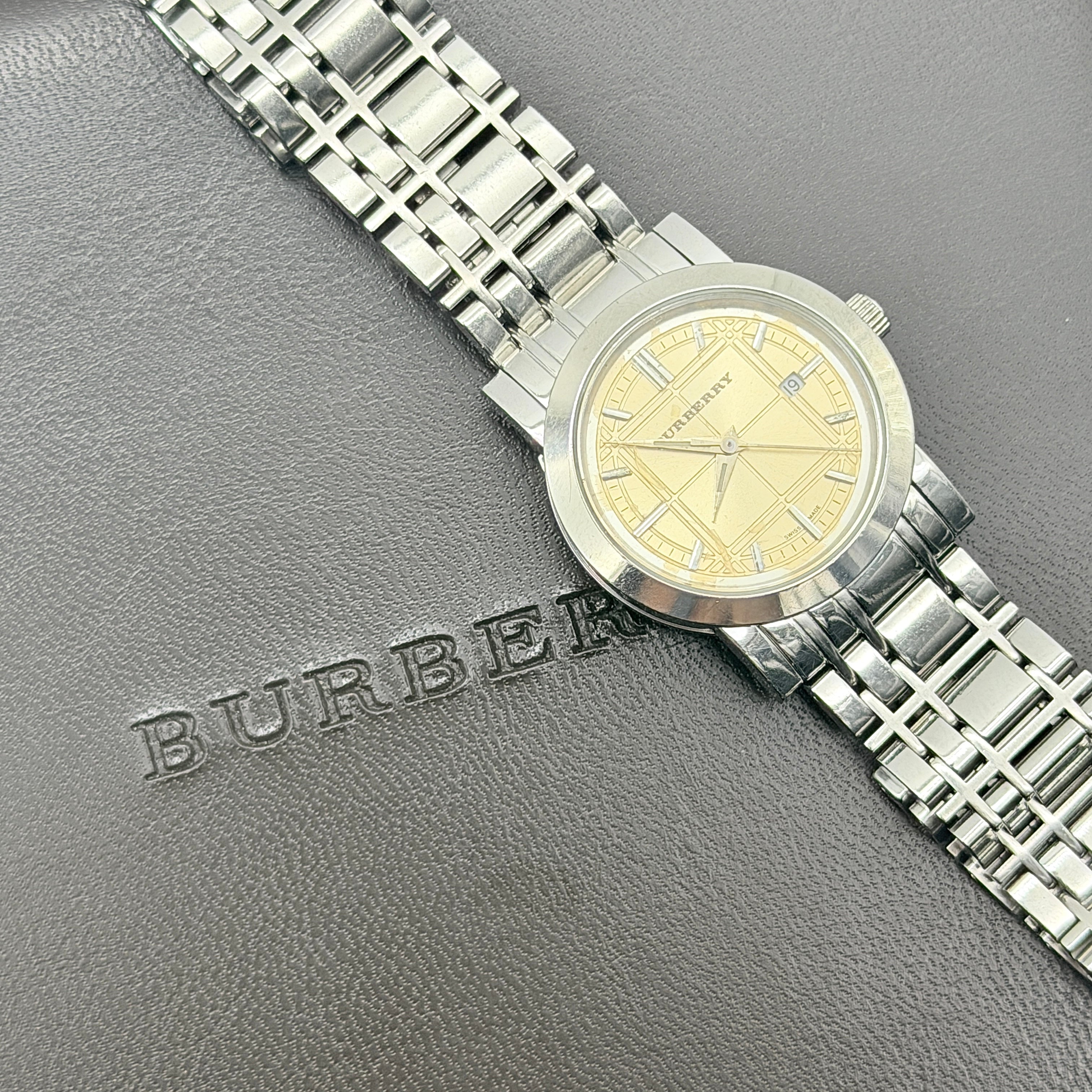 Burberry Heritage BU1353 Champagne Dial Stainless Steel Watch