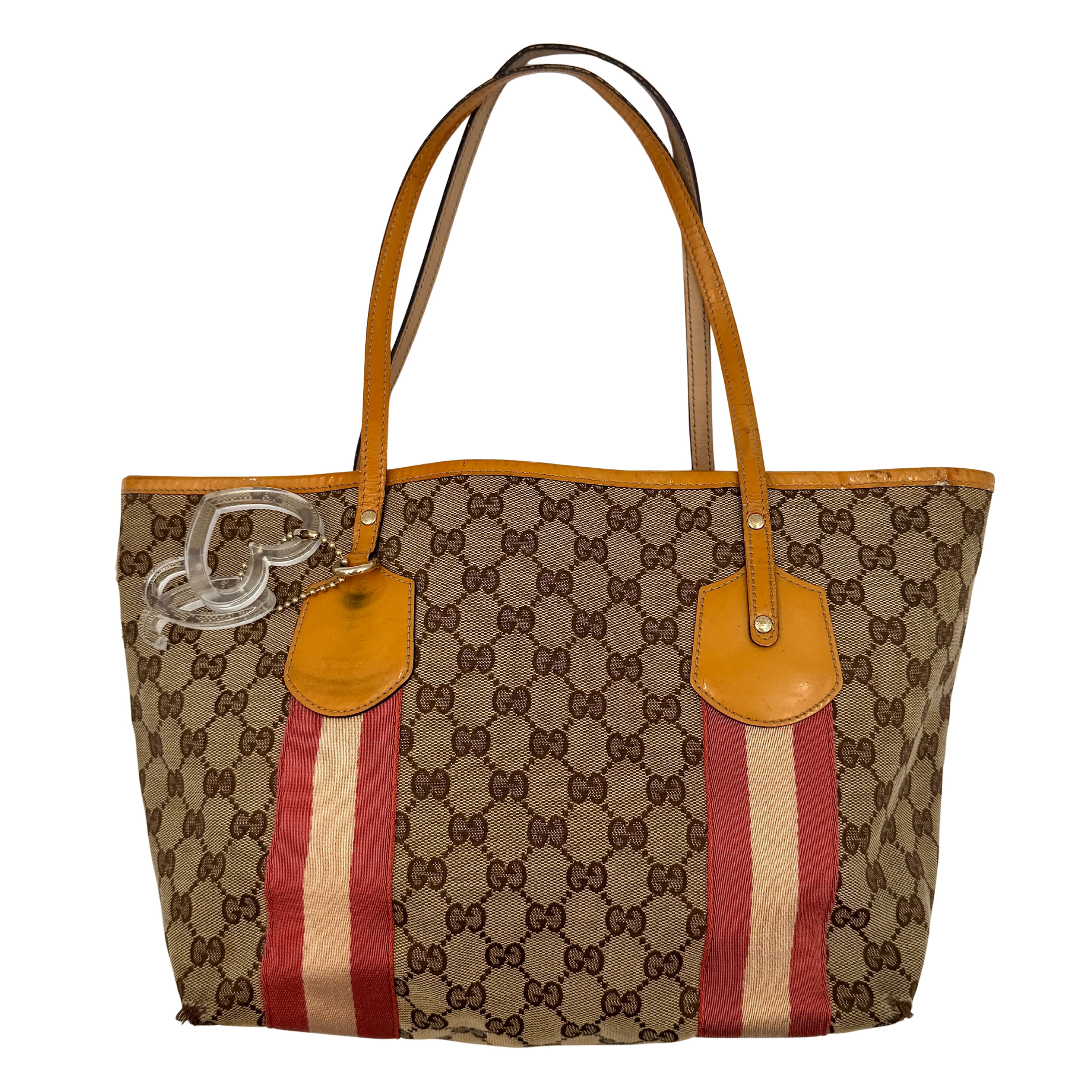 Gucci GG Monogram Jolie Shoulder Bag Beige/Red