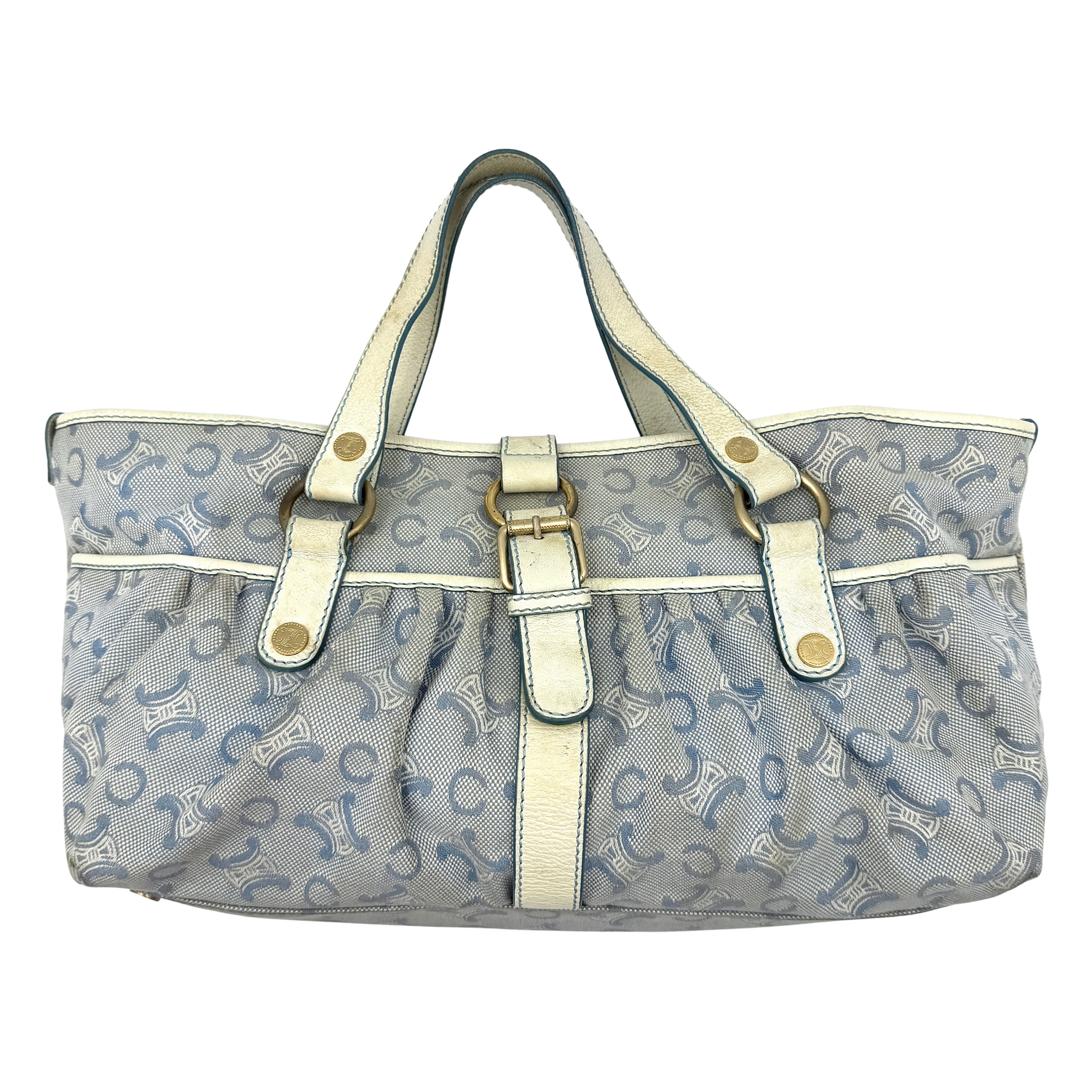 Celine Macadam Shoulder Bag Blue