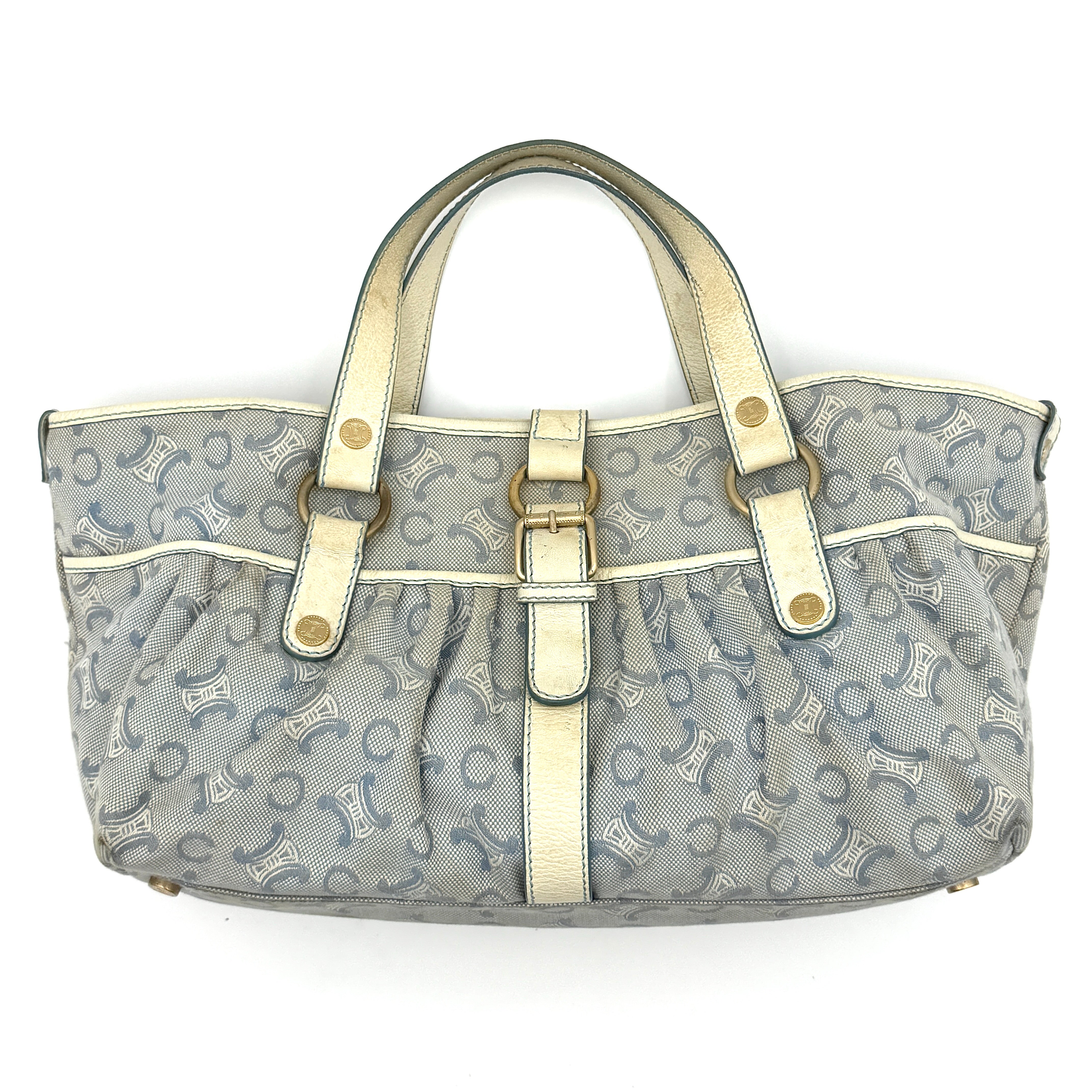 Celine Macadam Shoulder Bag Blue