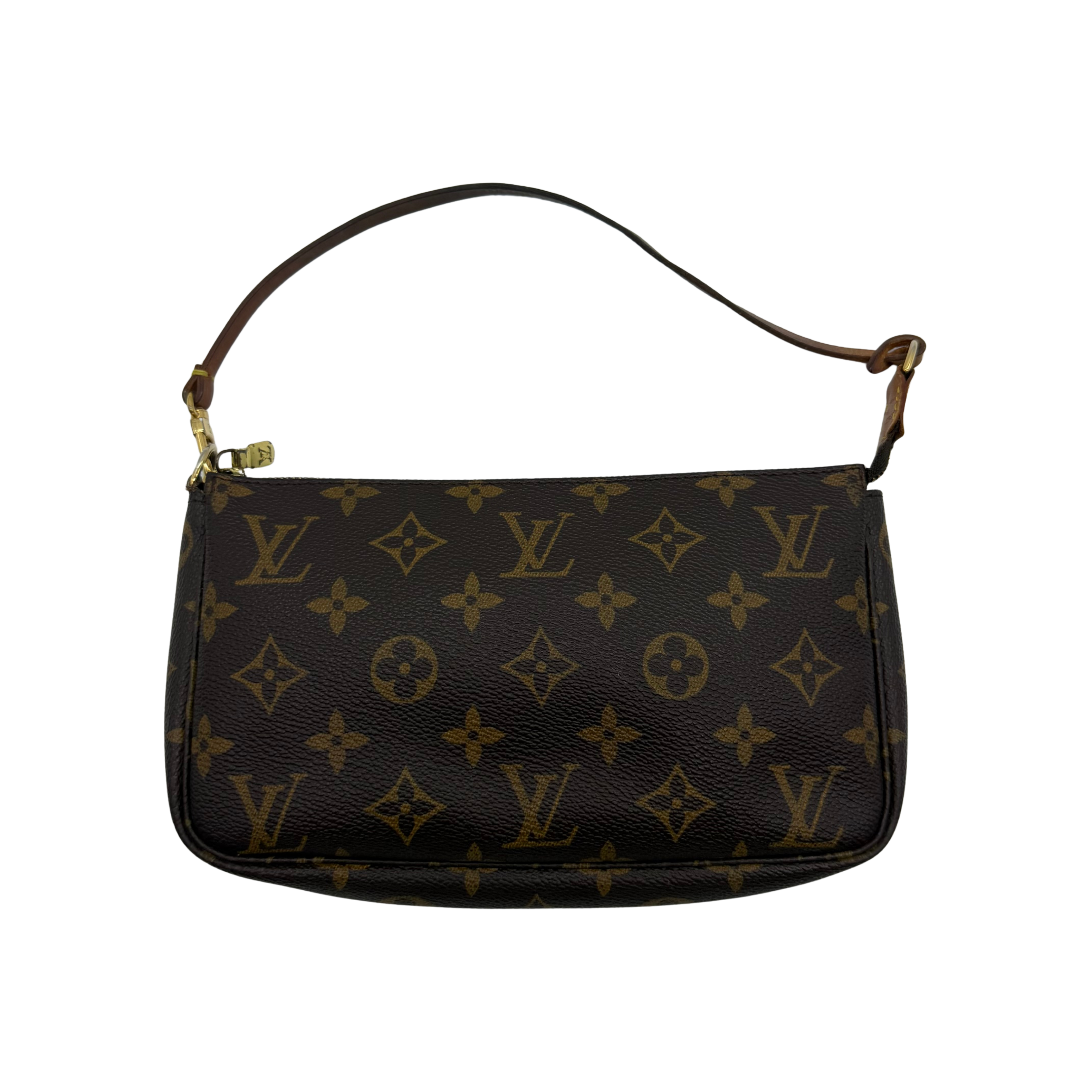 Louis Vuitton Monogram Pochette Bag Brown