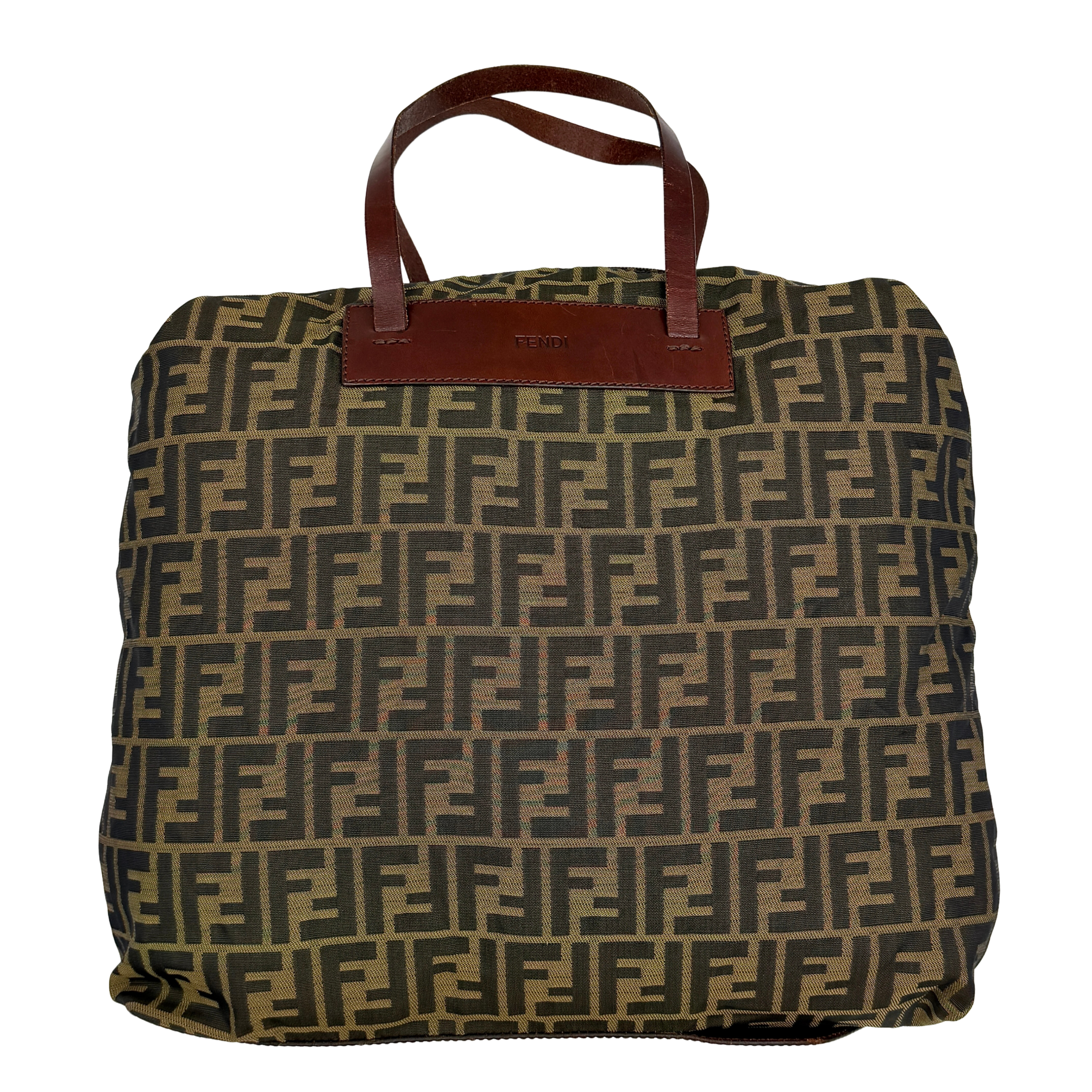 Fendi FF Zucca Tote Bag Brown