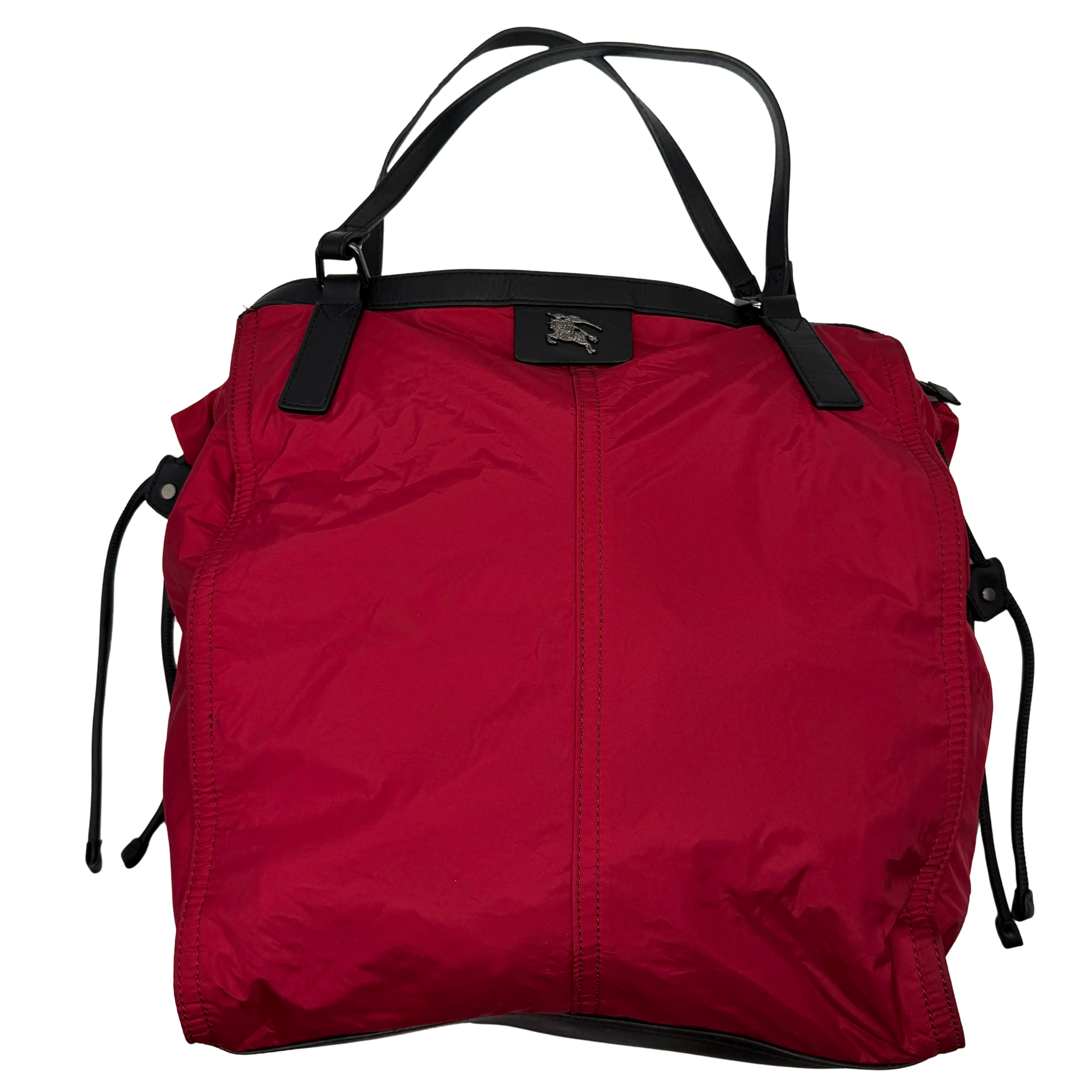 Burberry Buckleigh Nylon Tote Bag Red
