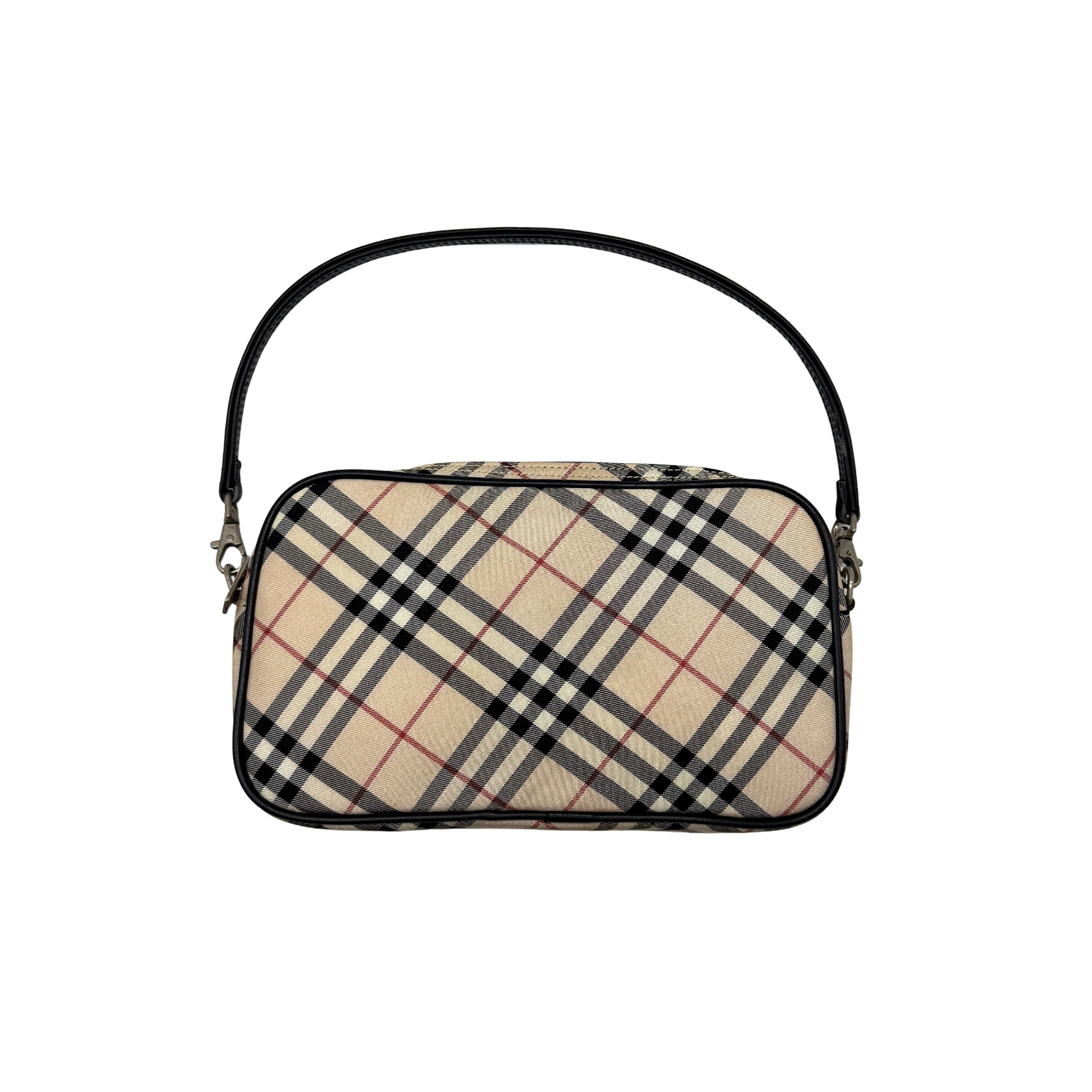 Burberry Nova Checkered Shoulder Bag Beige/Black
