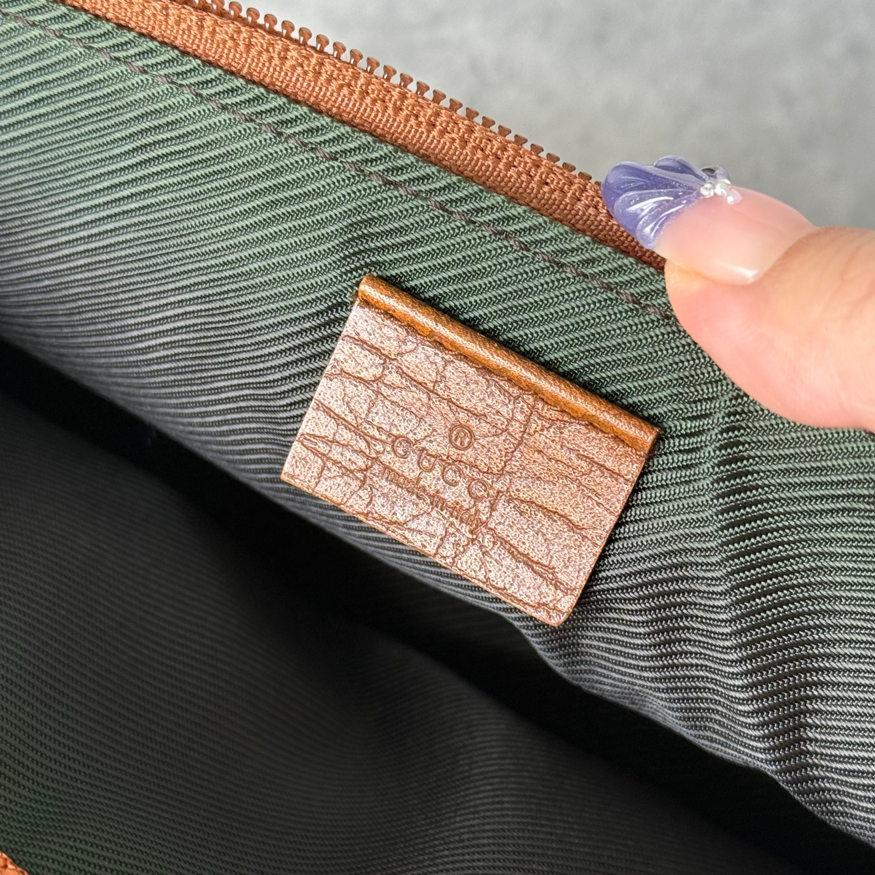 Gucci GG Monogram Pochette Boat Shoulder Bag Beige