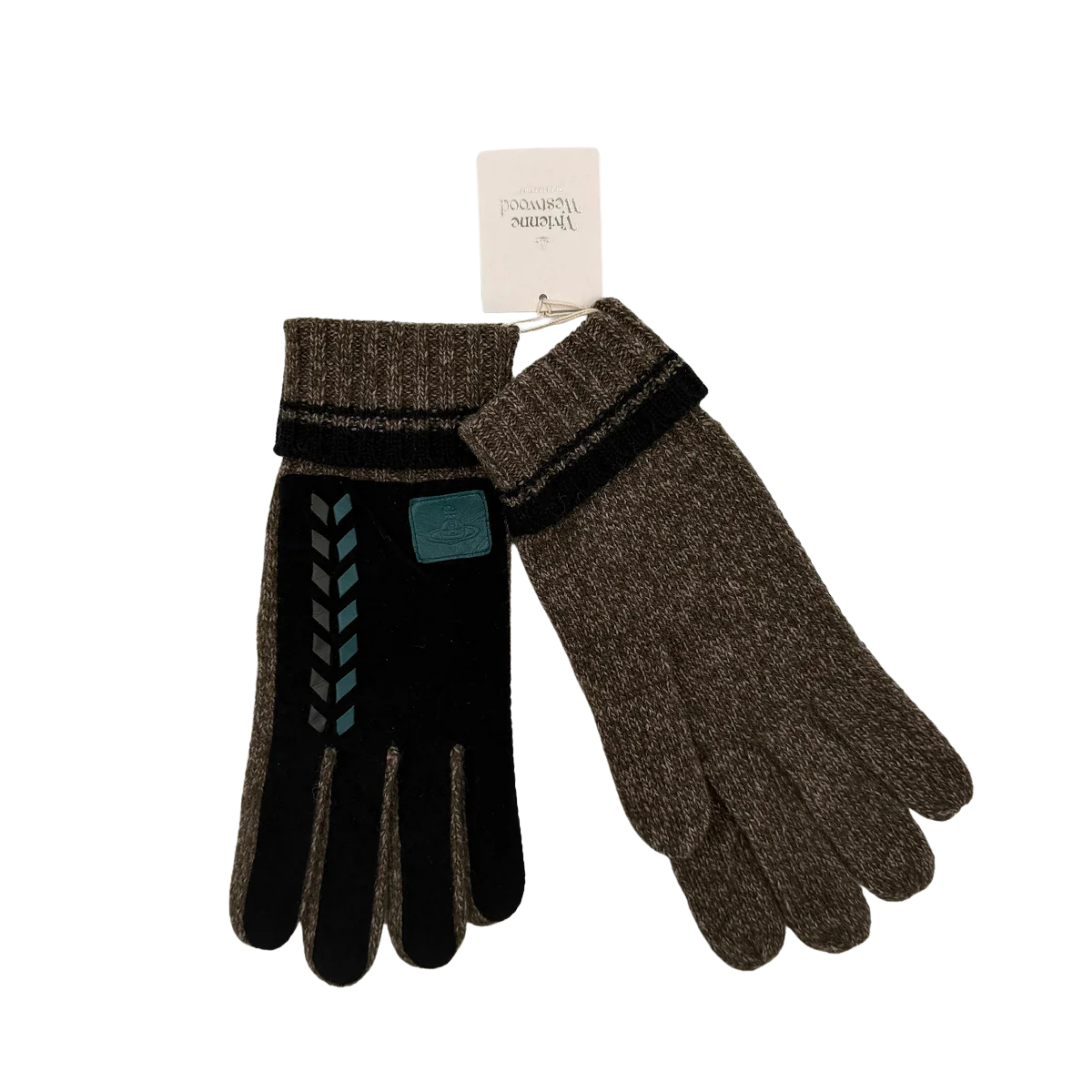Vivienne Westwood Knitted Gloves Brown