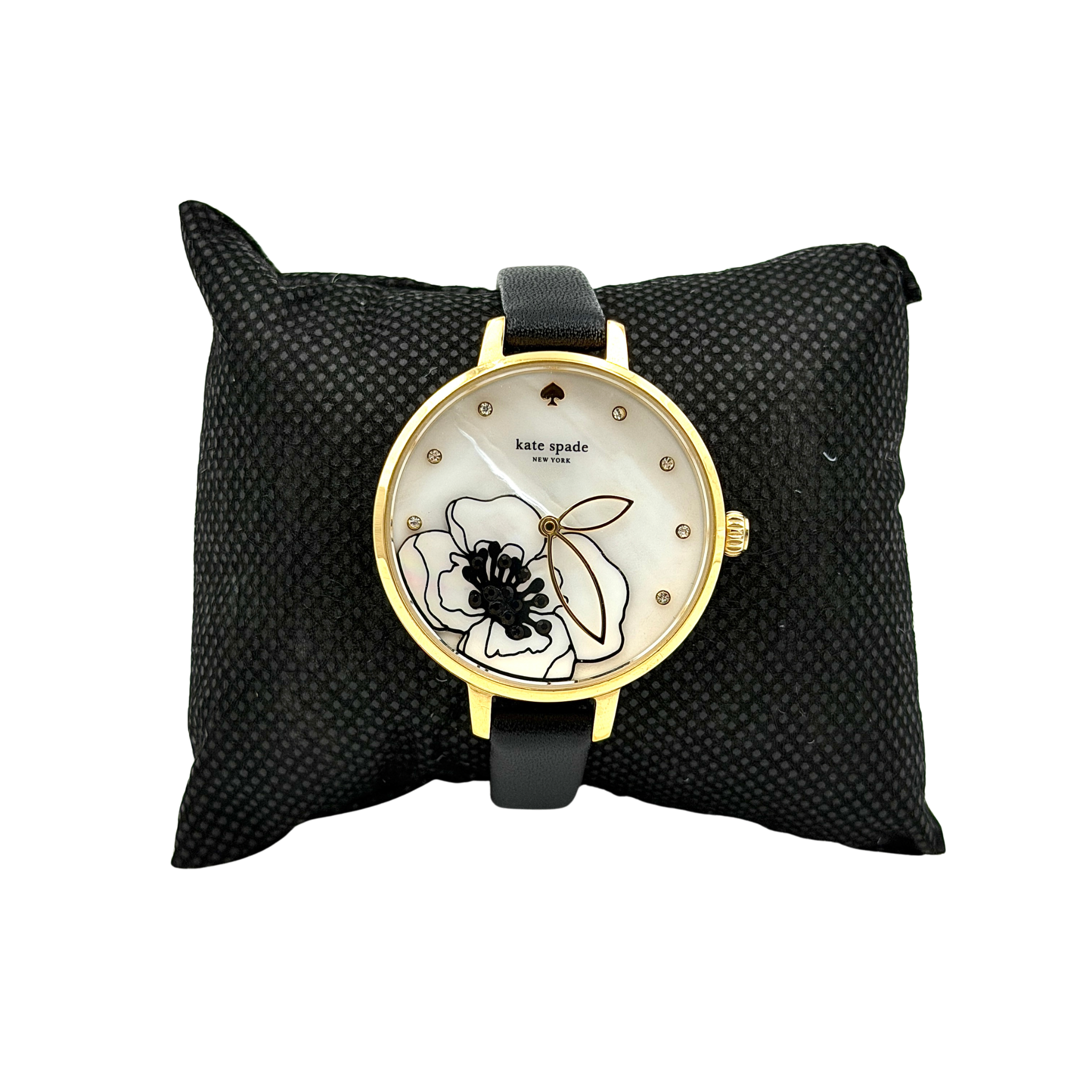 Kate Spade Floral Dial KSW1480 Watch Black