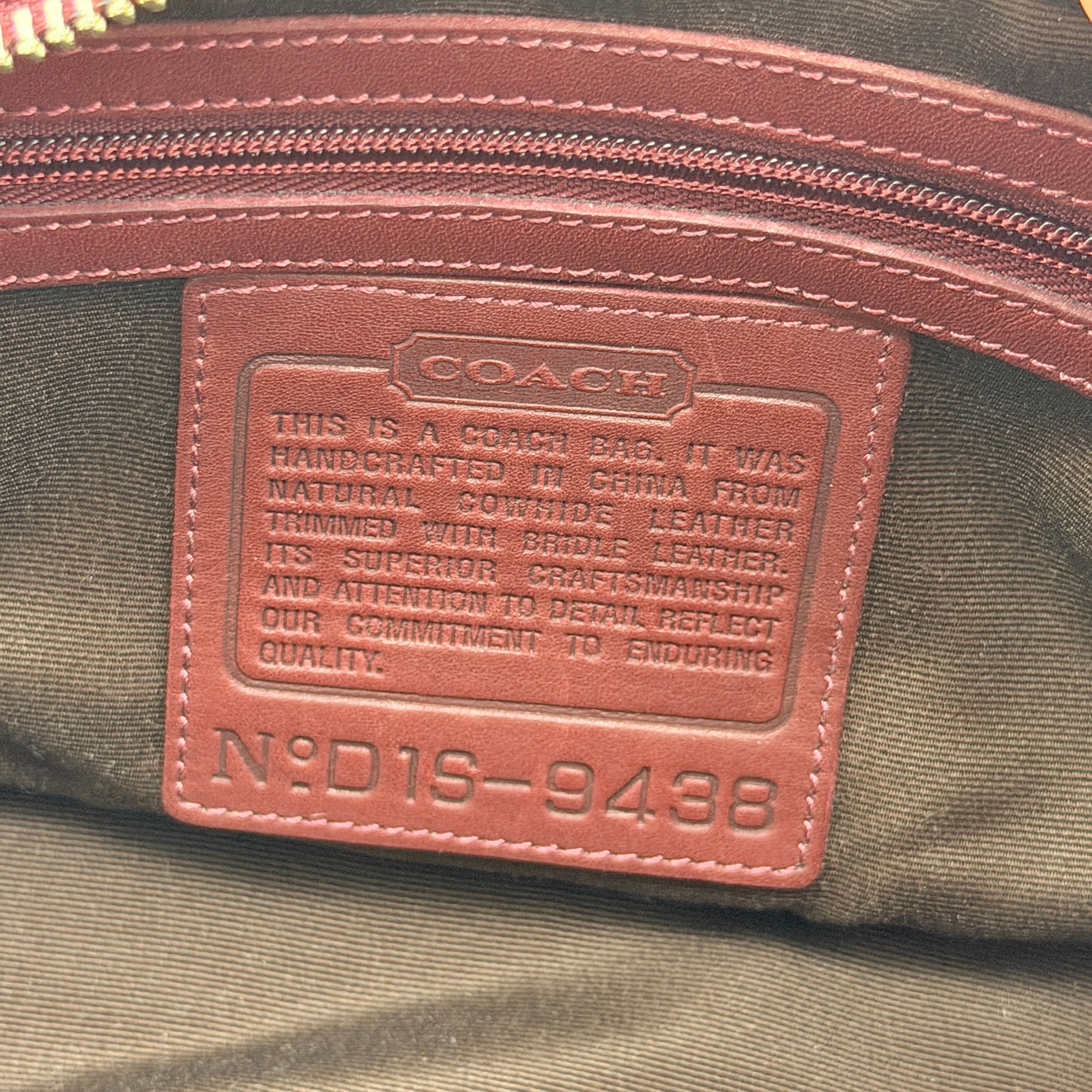 Coach Leather Shoulder Bag Brown