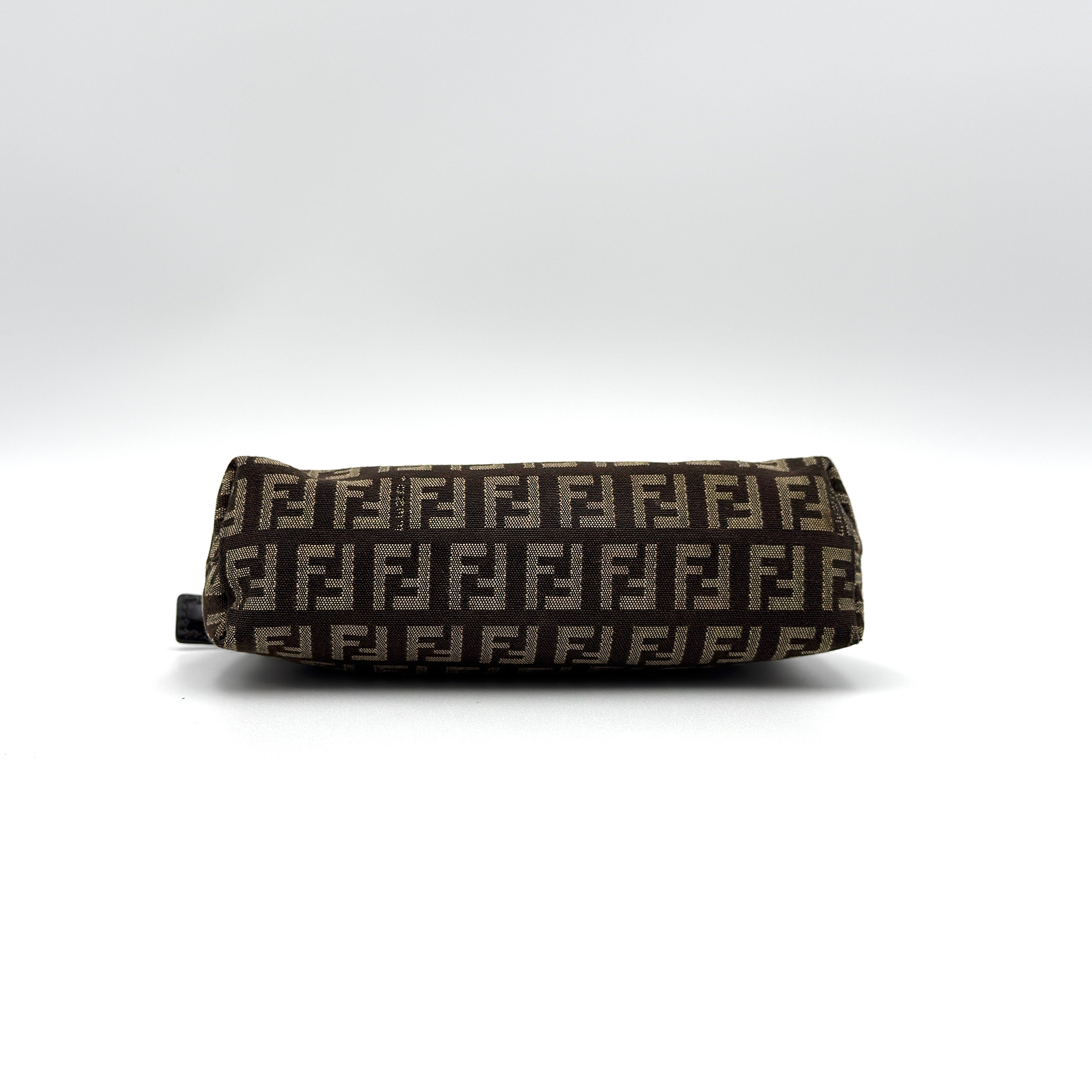 Fendi FF Zucca Pouch Brown