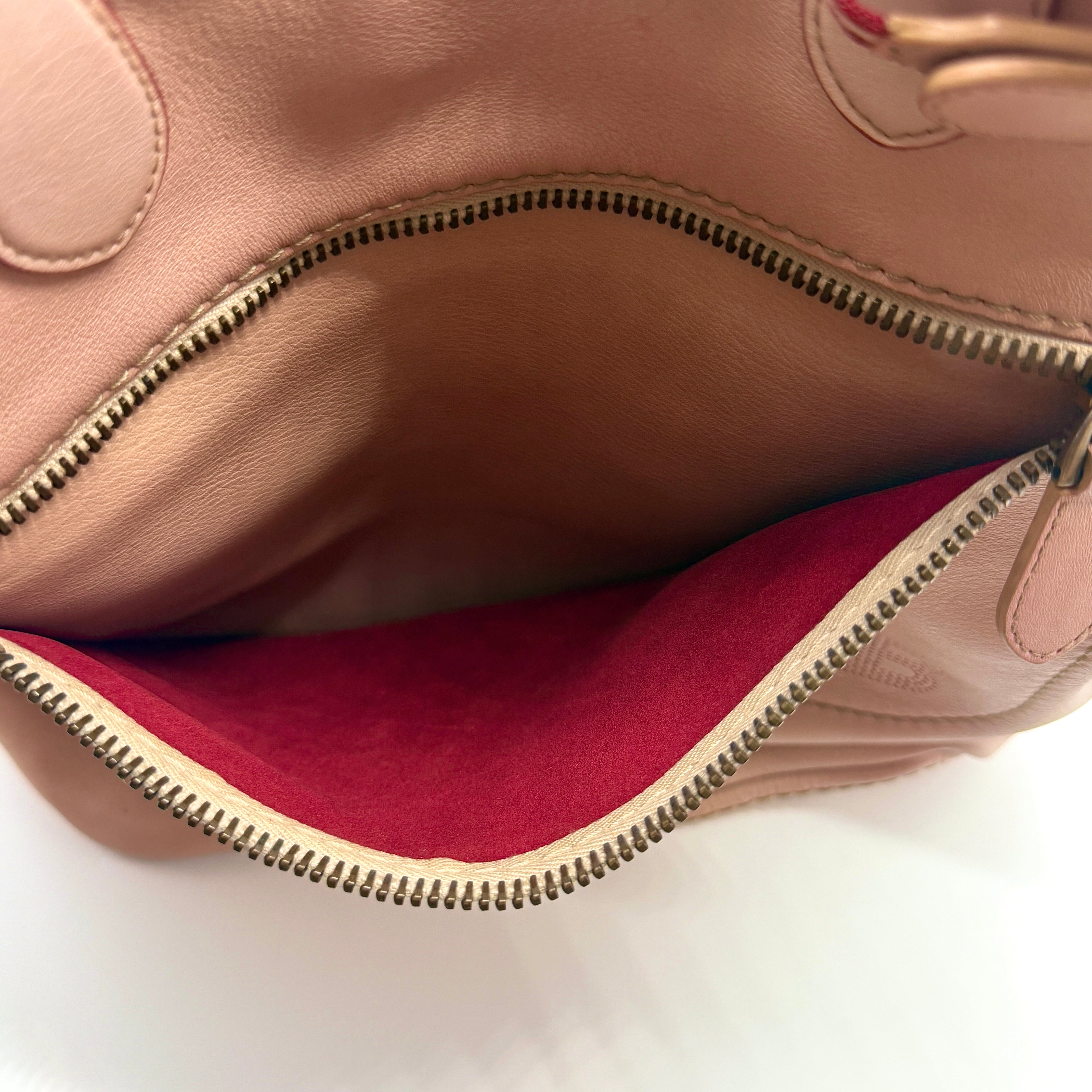 Bally Leather Tote Bag Pink