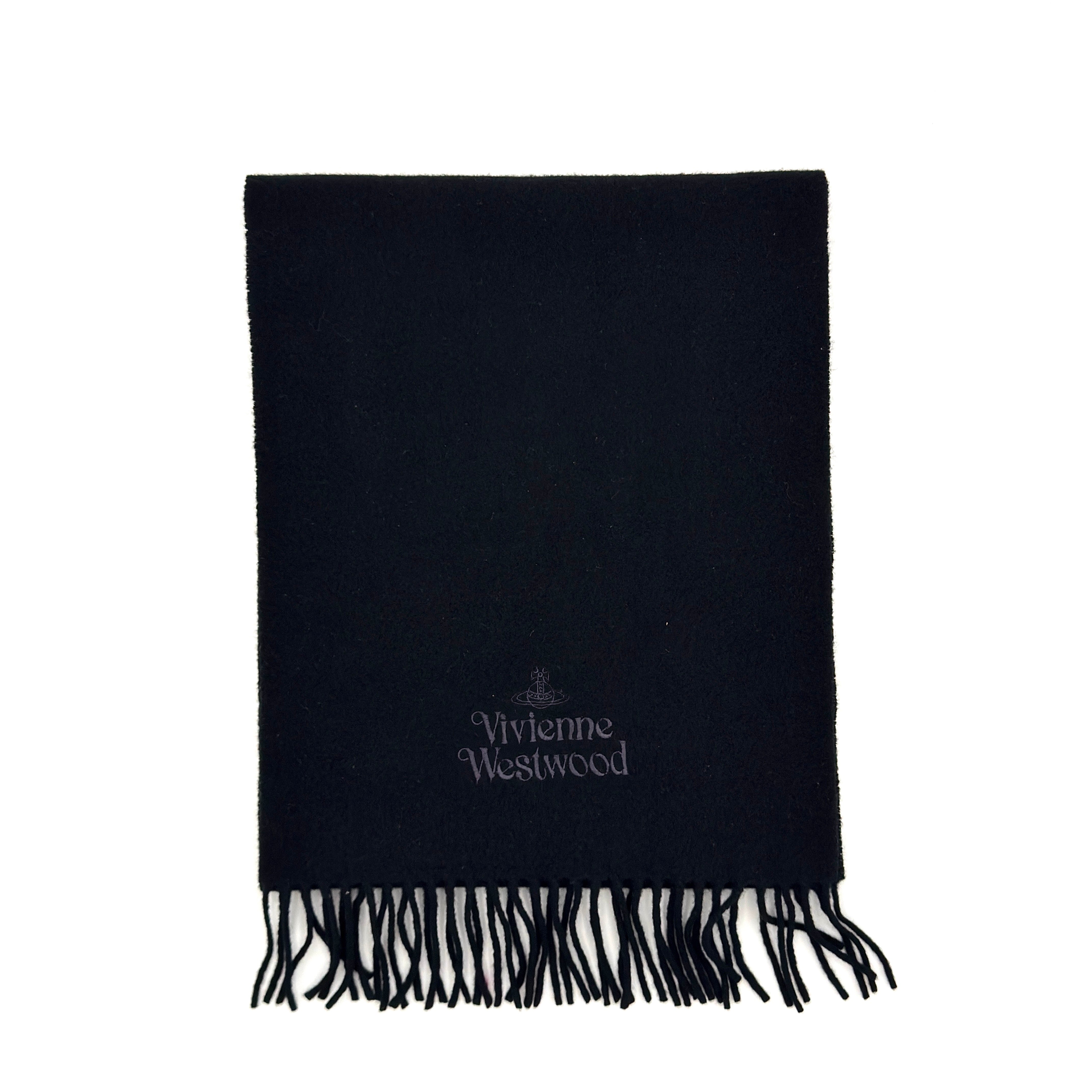 Vivienne Westwood Wool Scarf Black