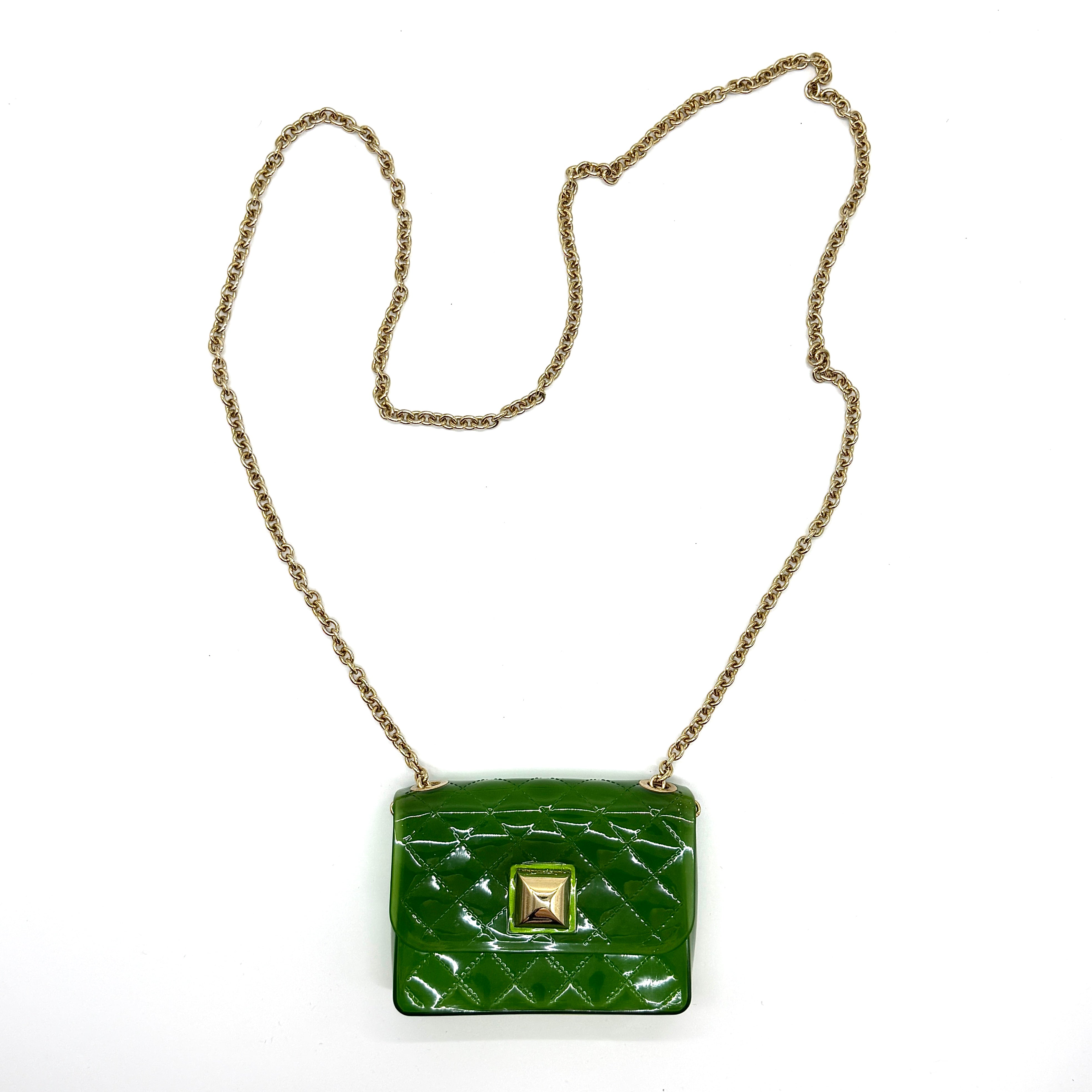 Herve Guyel Jelly Mini Crossbody Bag Green