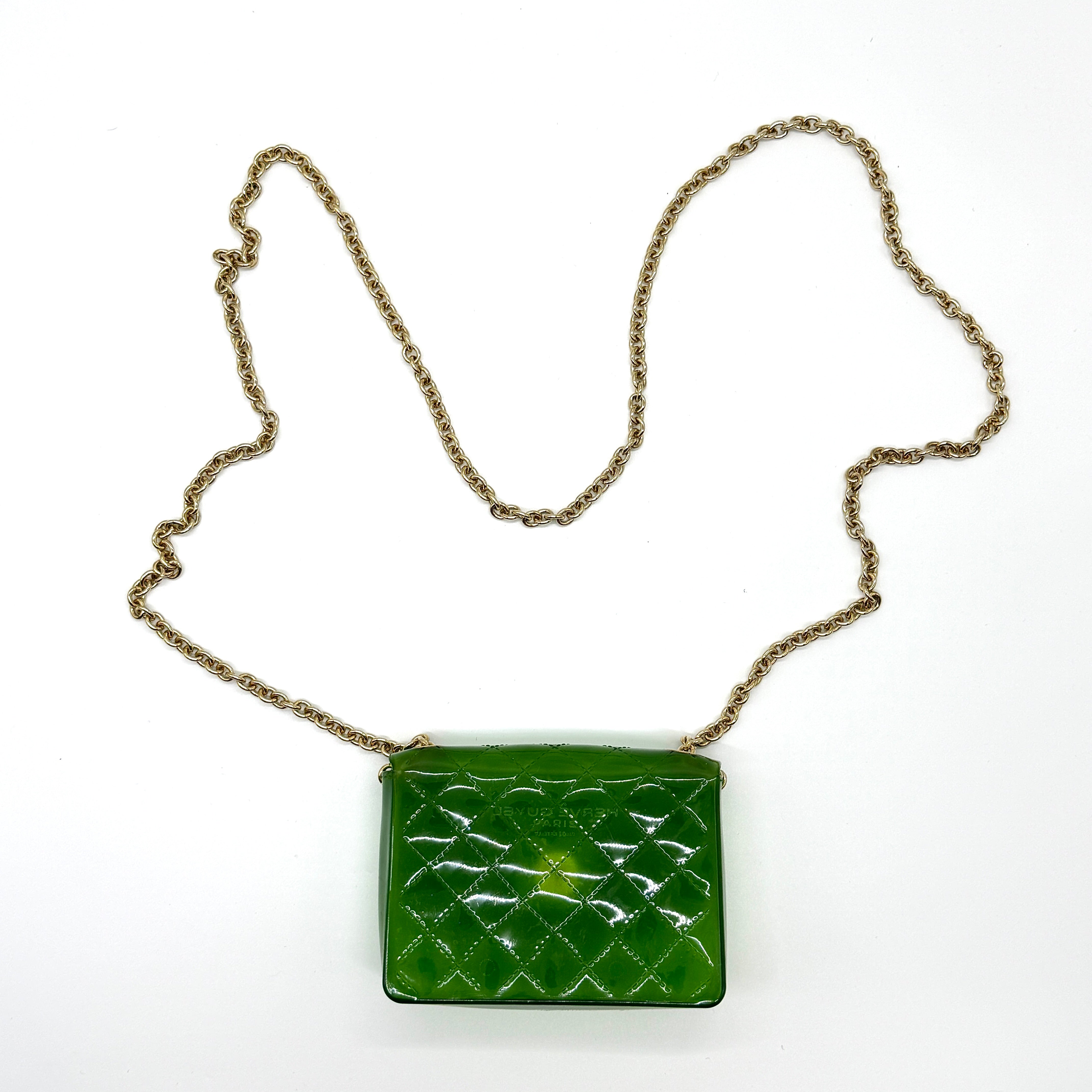 Herve Guyel Jelly Mini Crossbody Bag Green