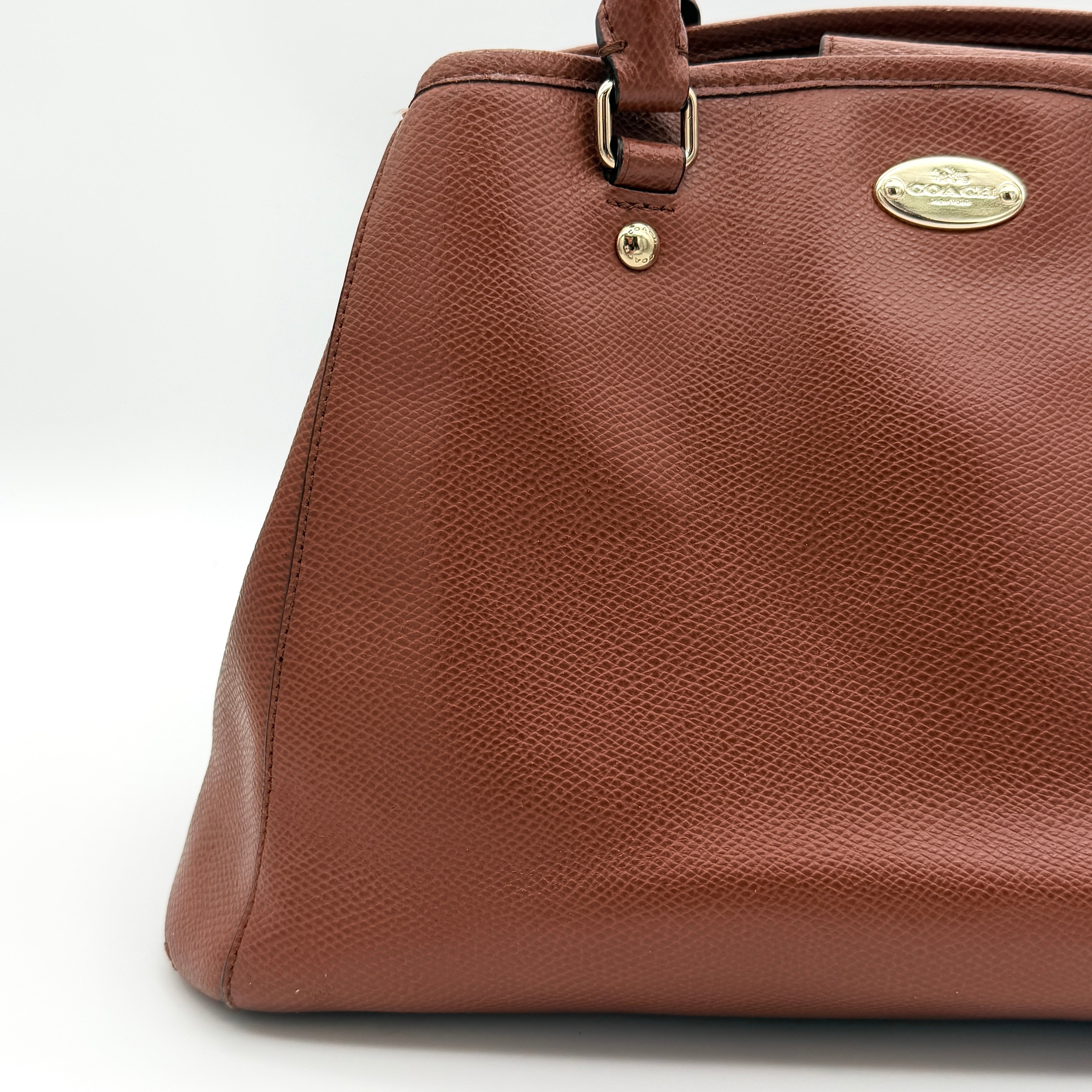 Coach Margot Carryall Handbag Brown