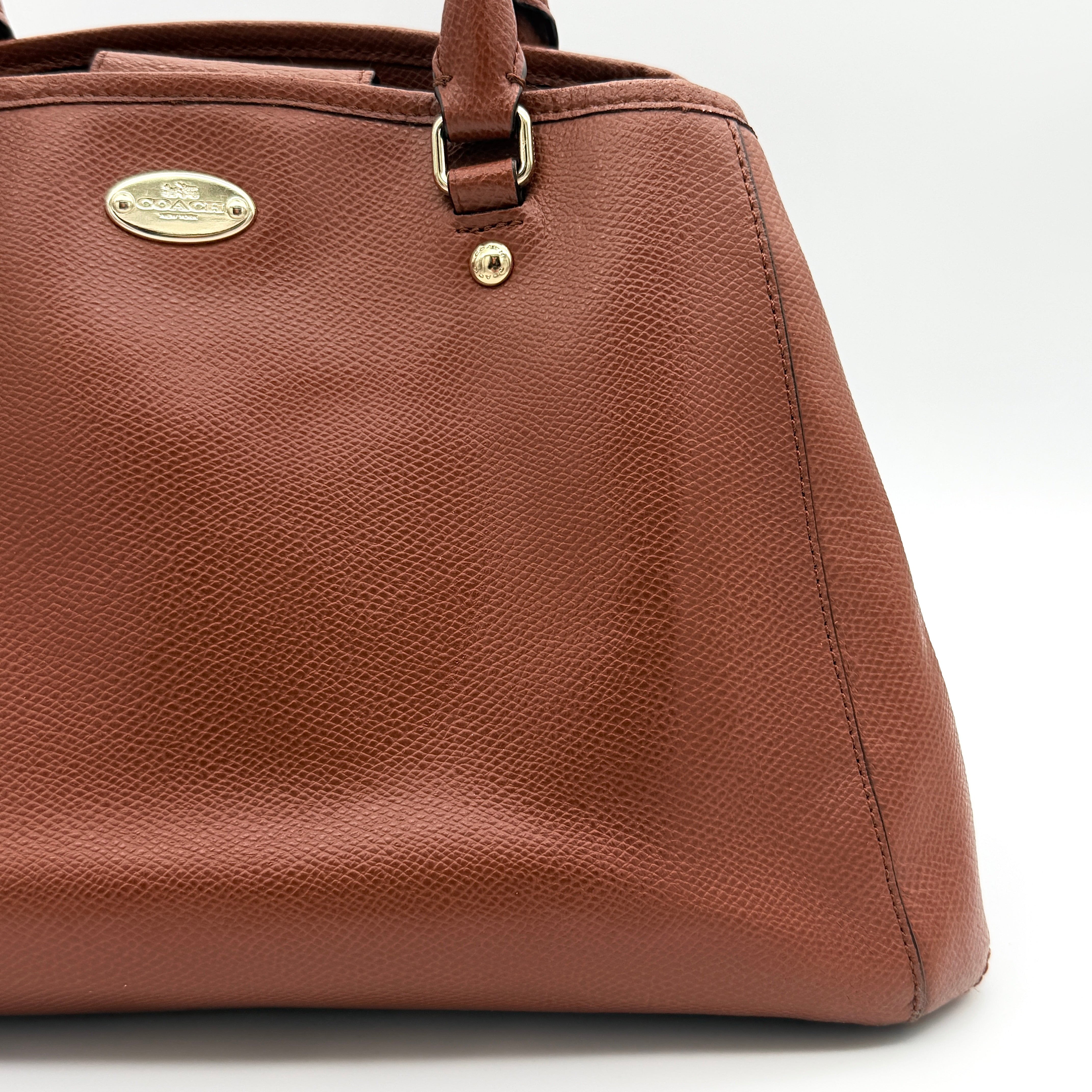Coach Margot Carryall Handbag Brown