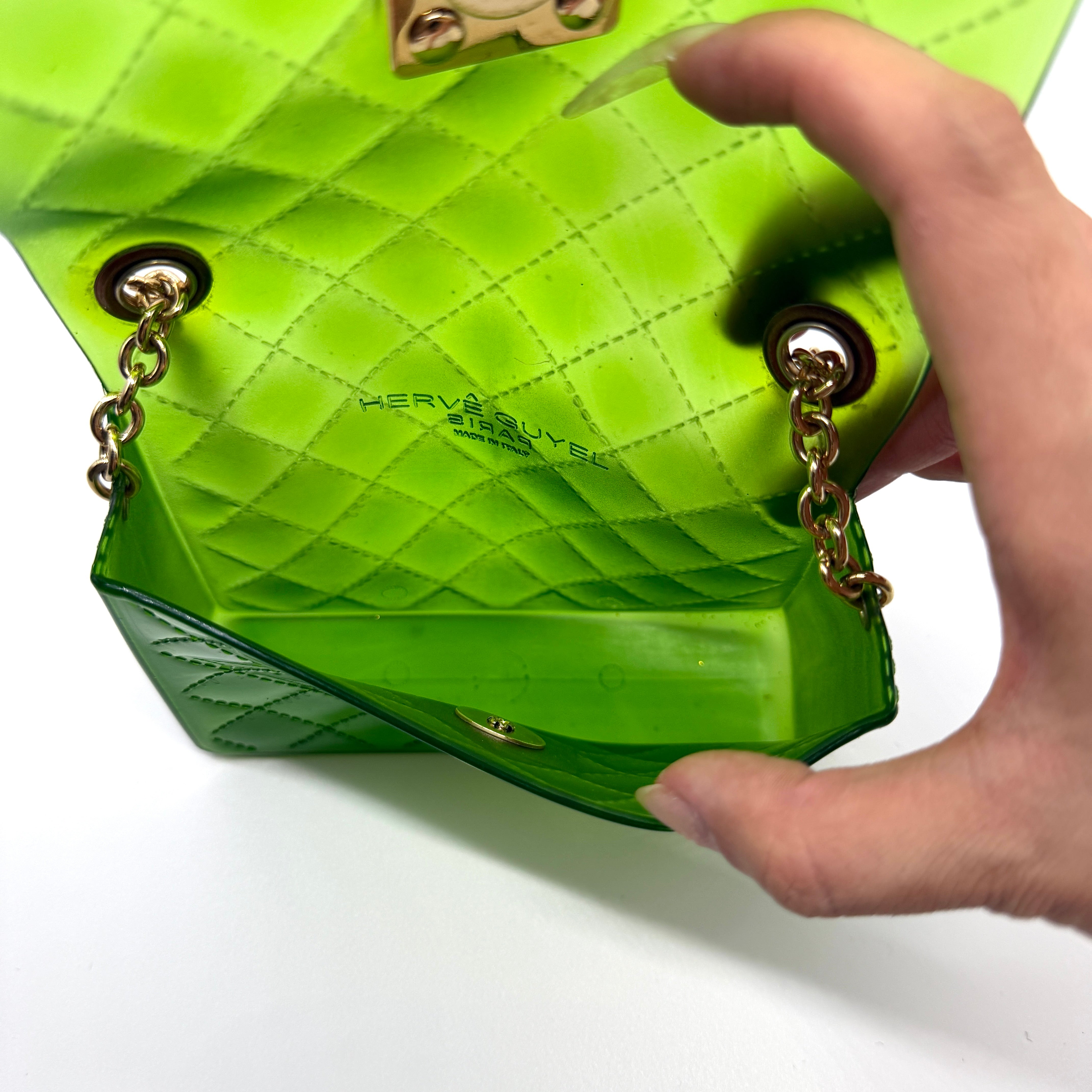 Herve Guyel Jelly Mini Crossbody Bag Green