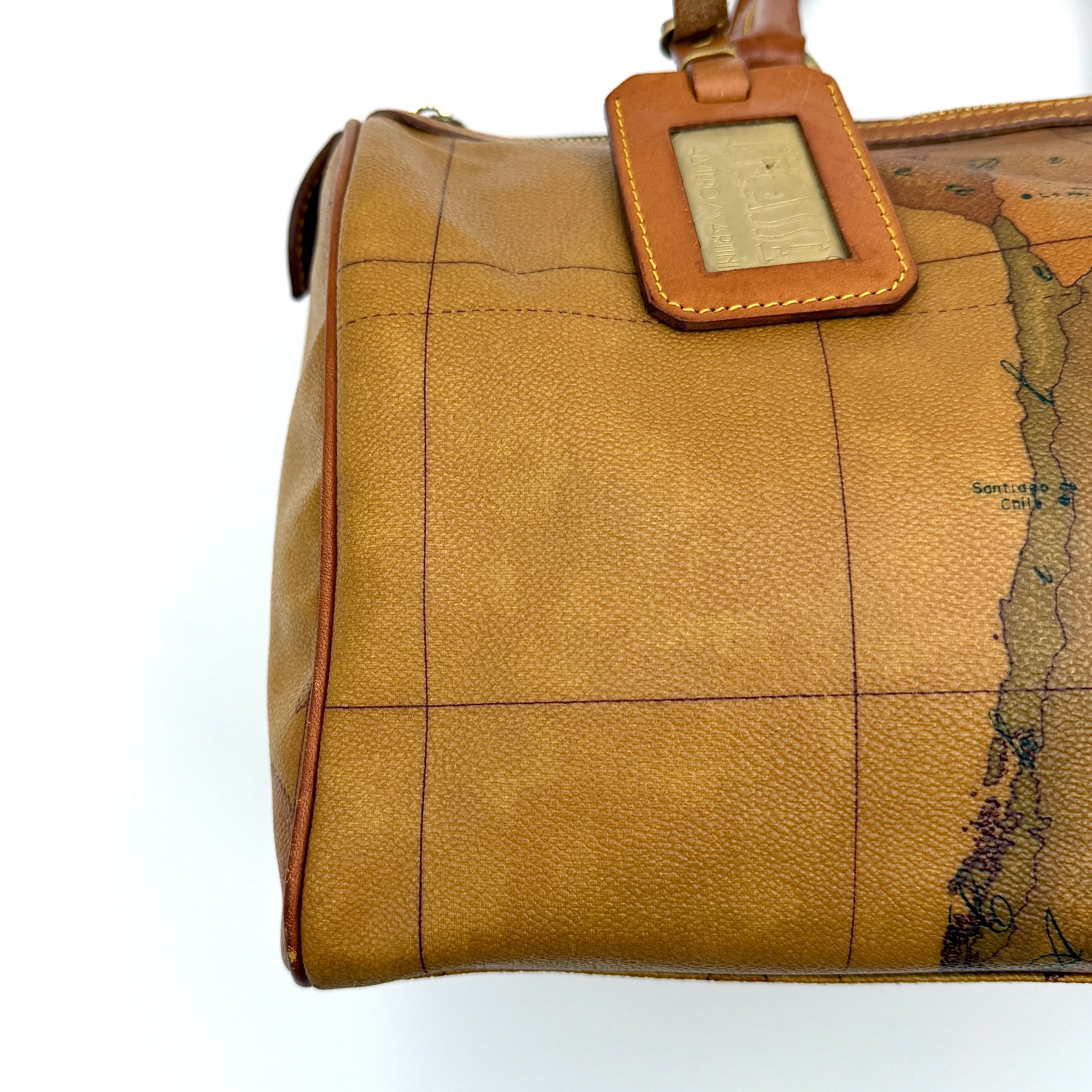 Alviero Martini 1A Classe Geo Boston Bag Tan