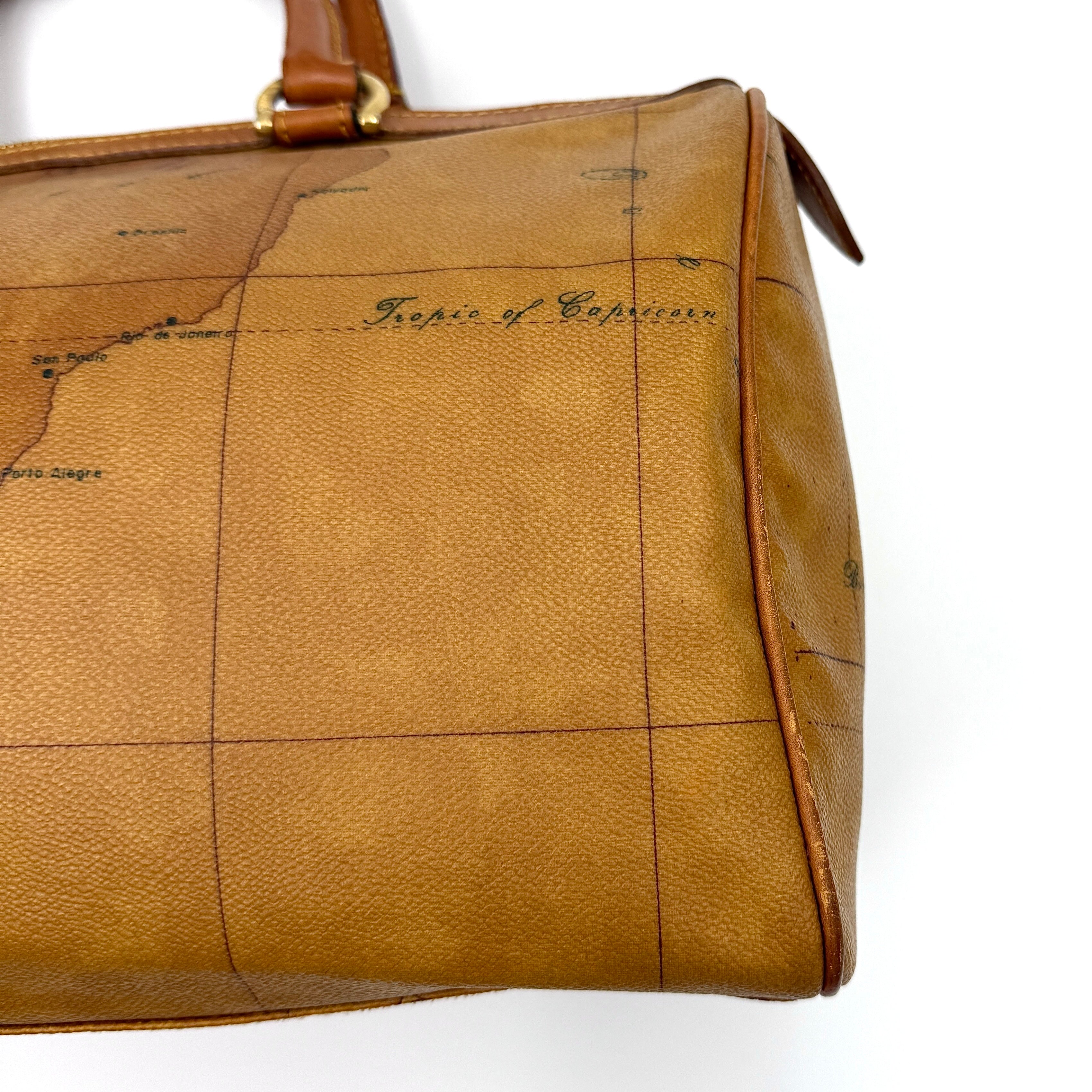 Alviero Martini 1A Classe Geo Boston Bag Tan