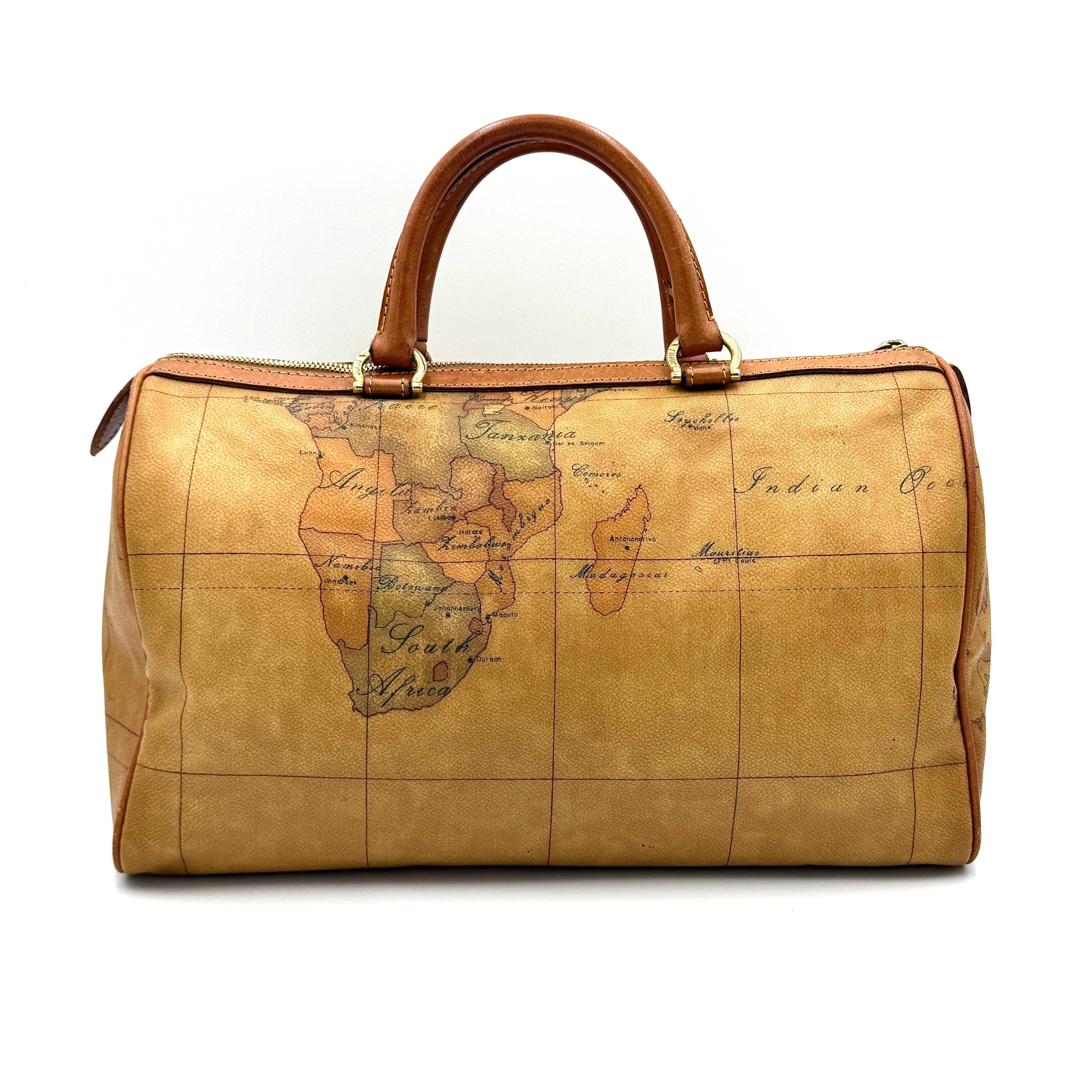 Alviero Martini 1A Classe Geo Boston Bag Tan